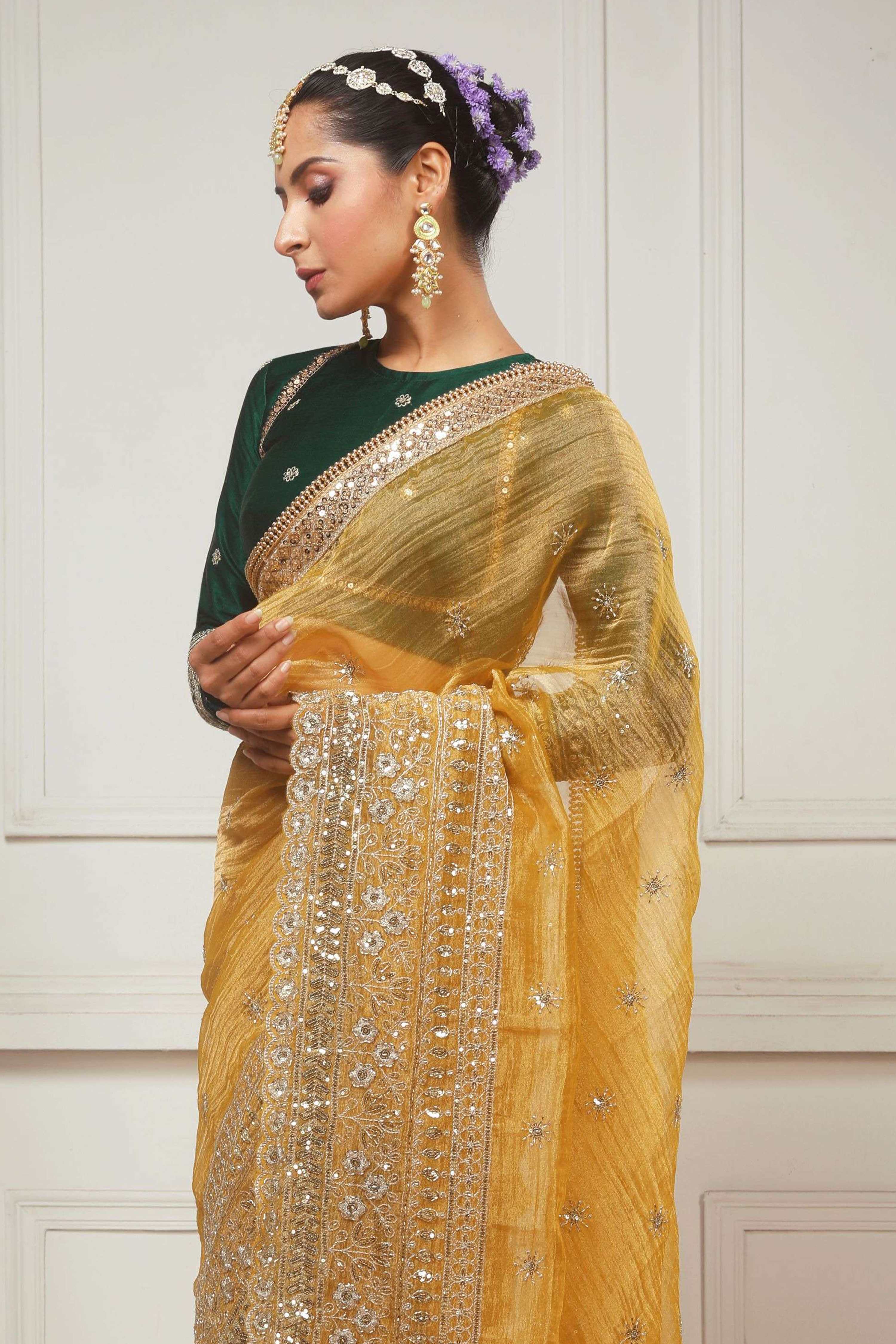 HONEY WILDFLOWER SAREE WITH ACE APPEAL CLASSIC BLOUSE