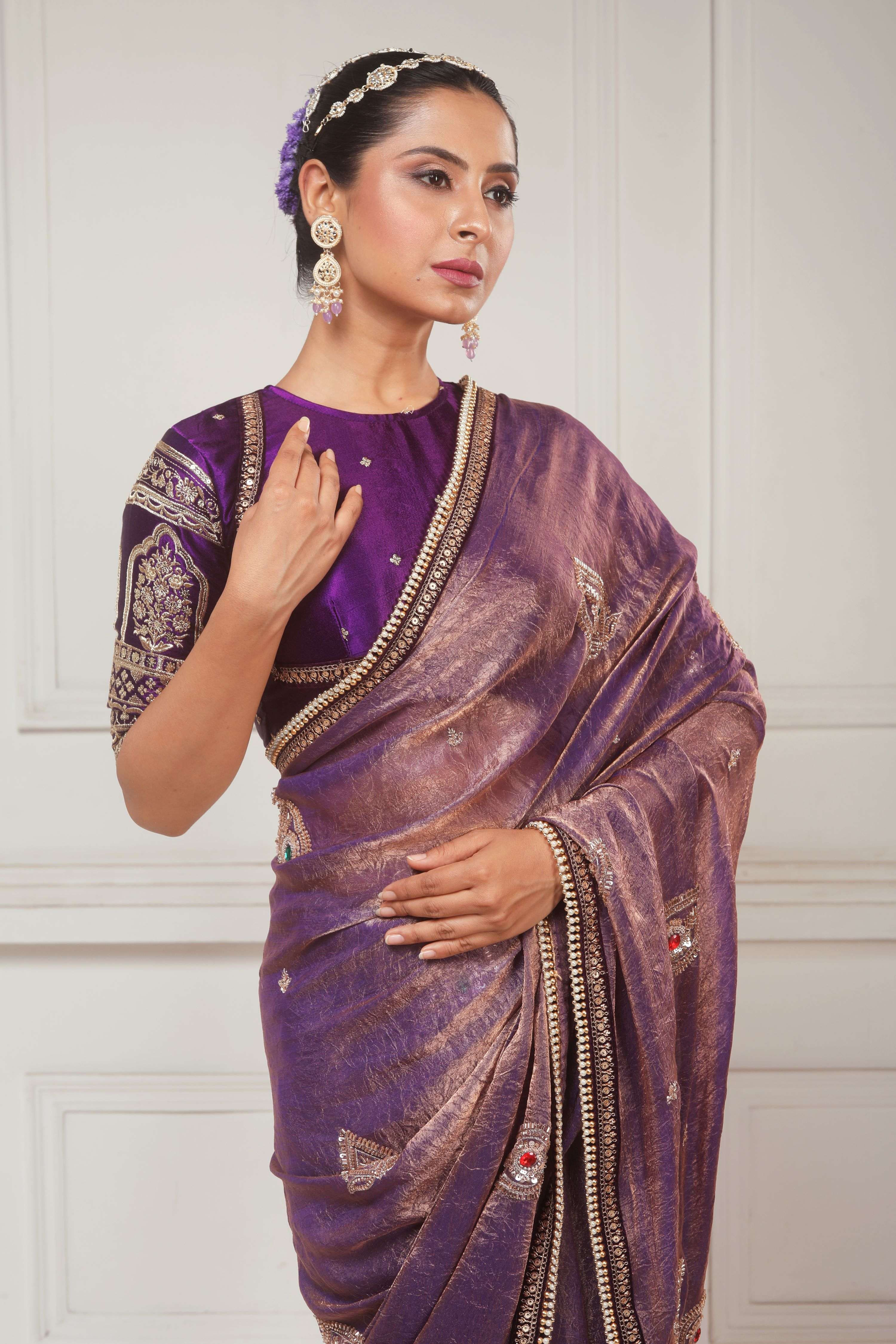 MEHFIL MUSE SAREE WITH TIMELESS TEMPTATION BLOUSE