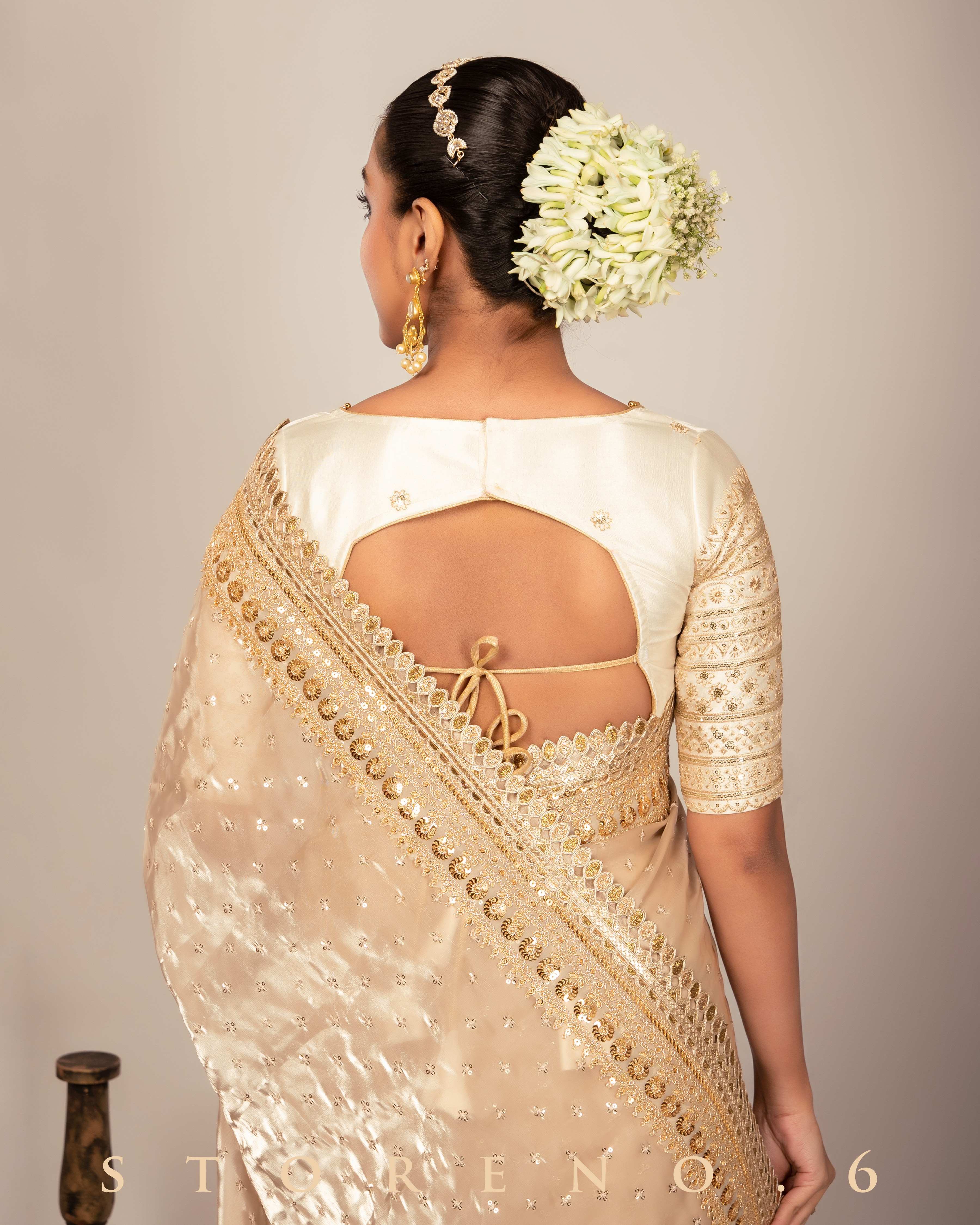 THE STERLING QUEEN SAREE WITH CELESTIAL CHARM BLOUSE