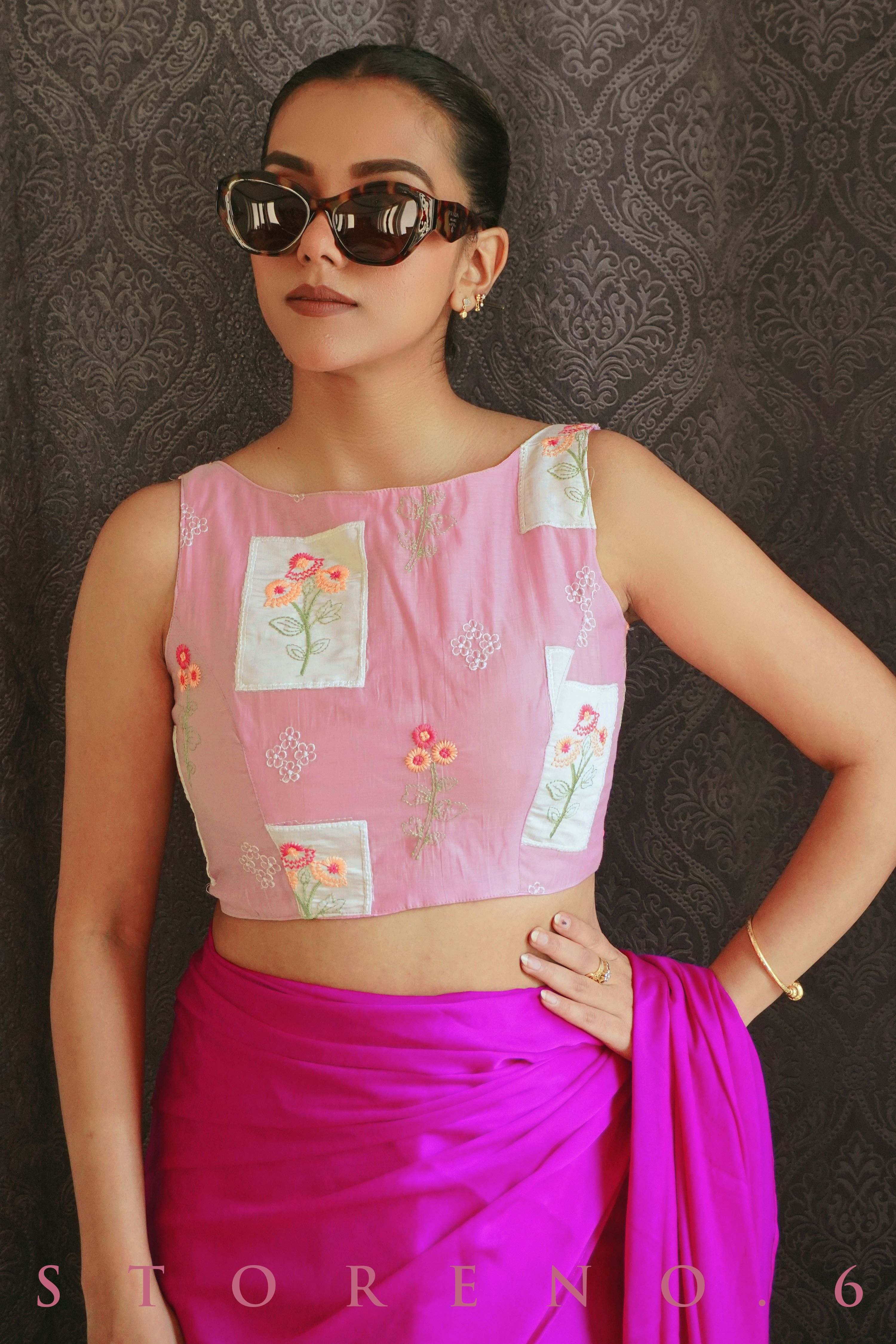 FLAMINGO DUSK BLOUSE