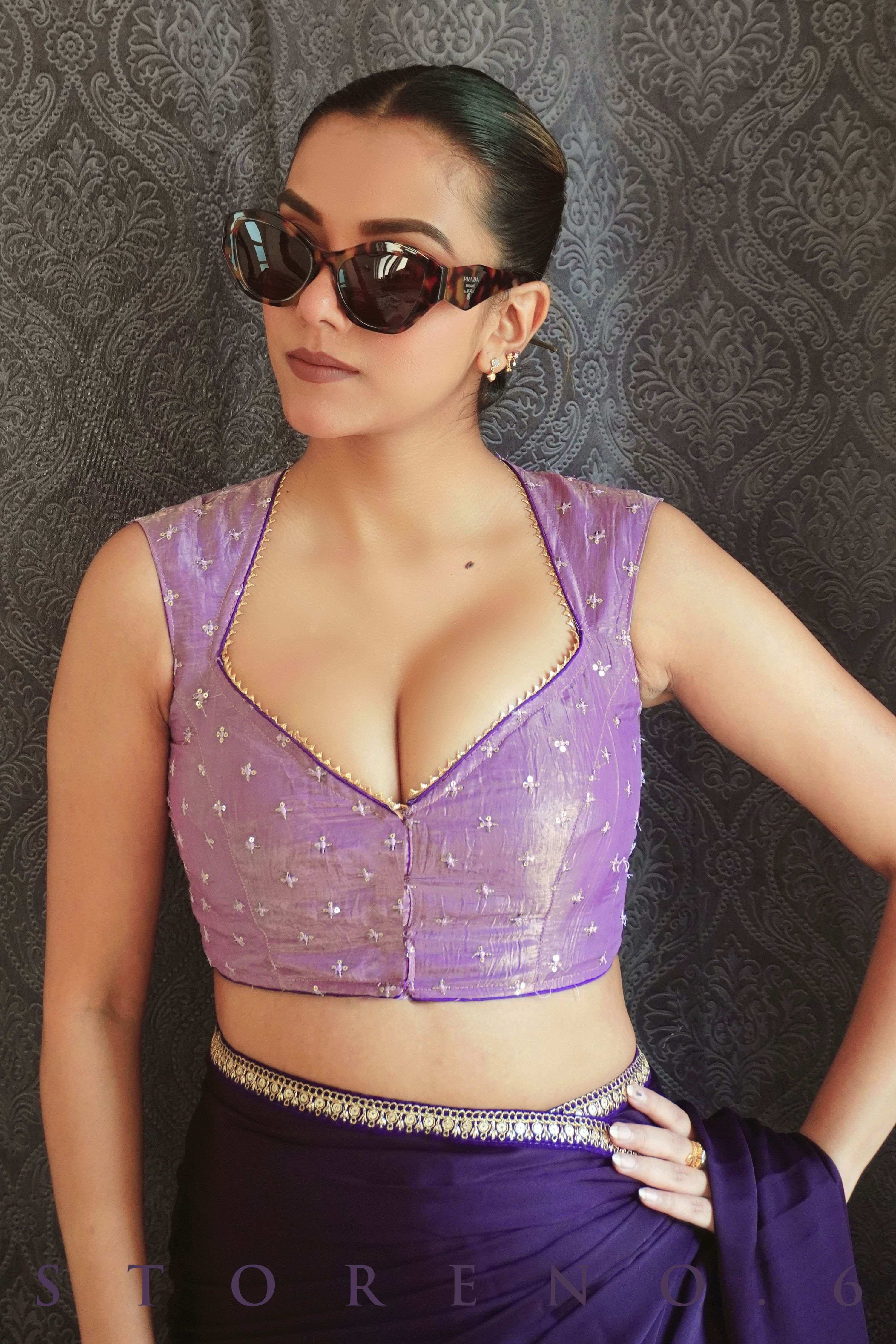 DUSK VIOLET BLOUSE