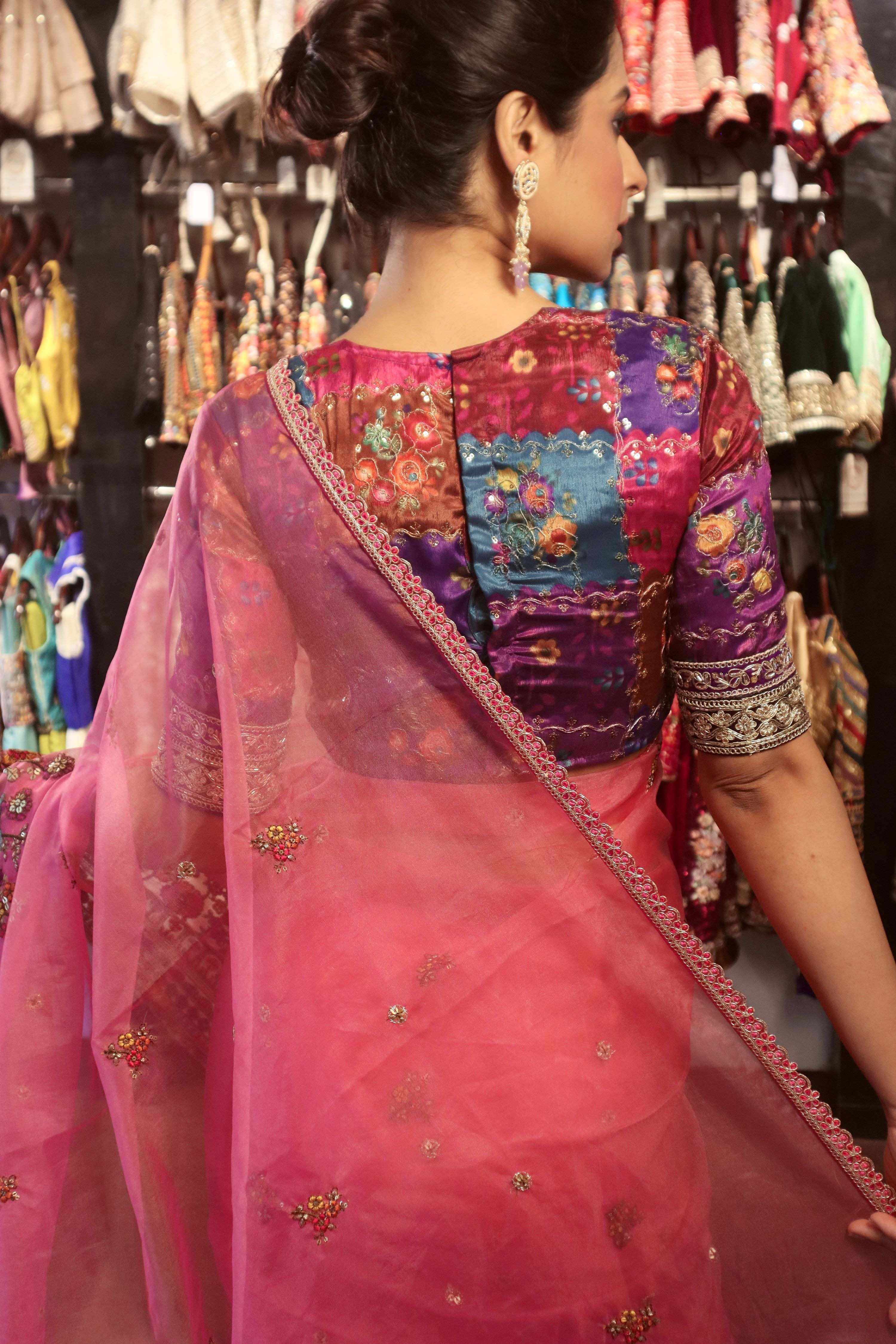 CUPID CRUSH SAREE WITH BLUSH ICON BLOUSE