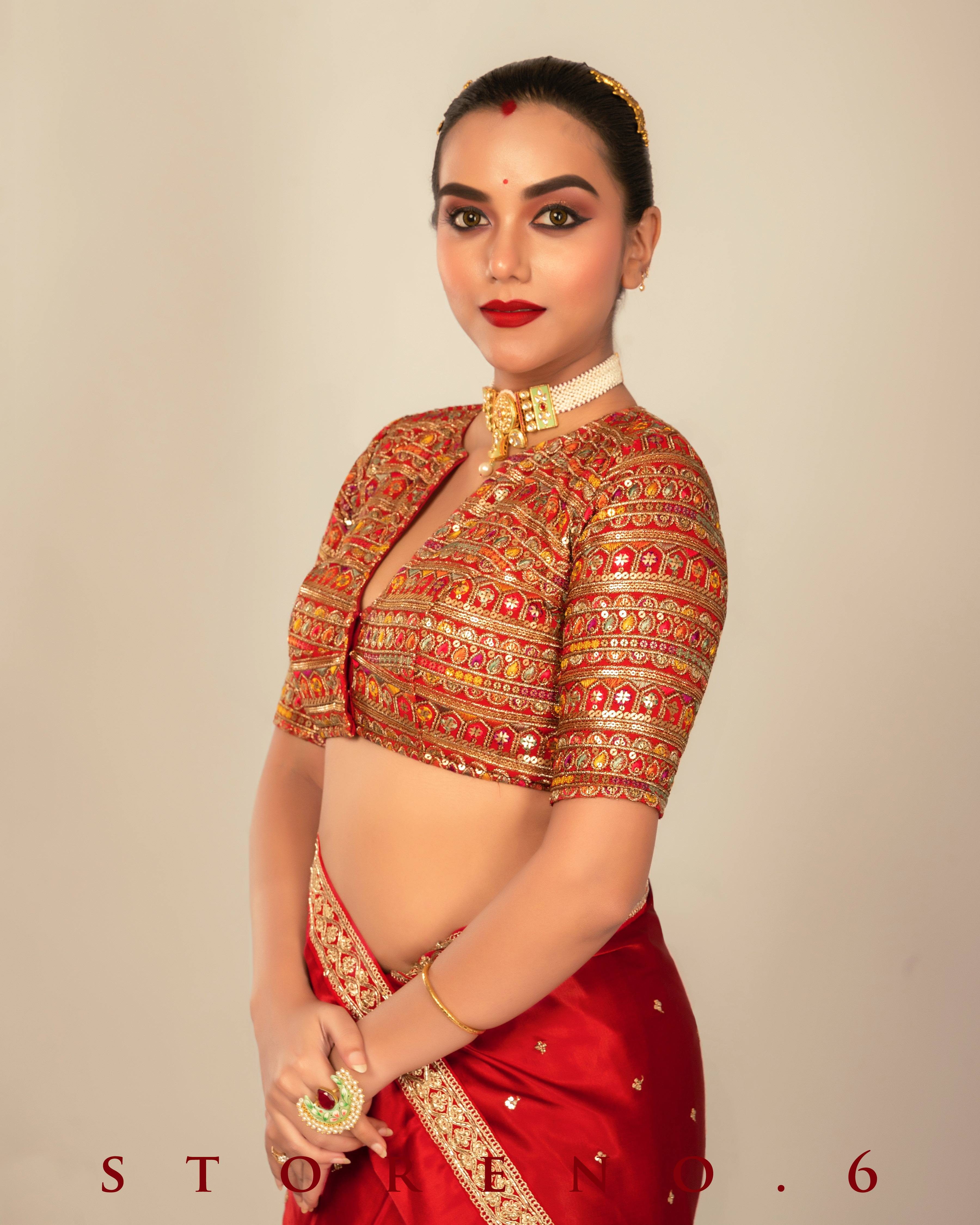 TIMELESS TROUSSEAU SAREE WITH CUPID CHARM BLOUSE