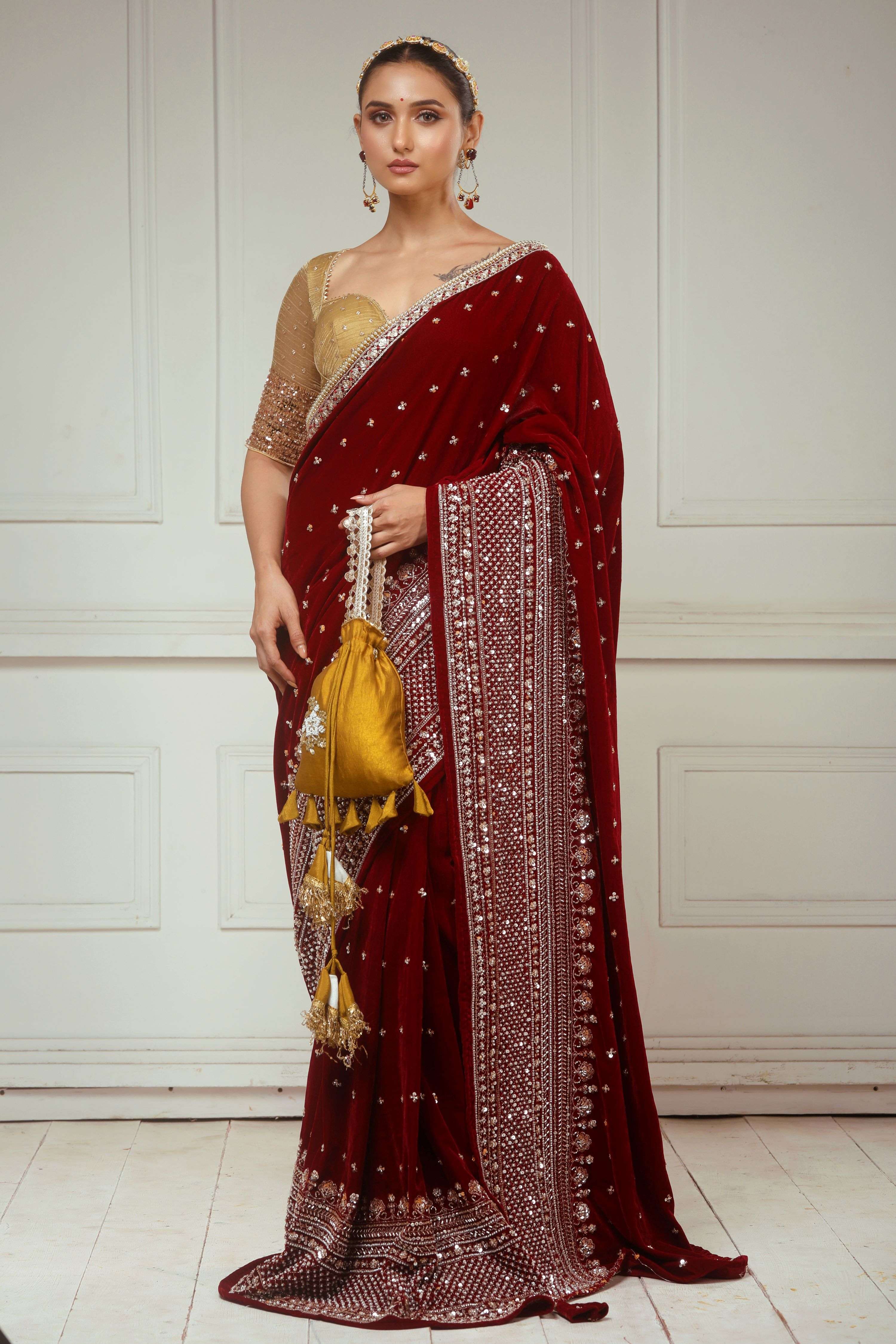 GARNET GRANDEUR SAREE