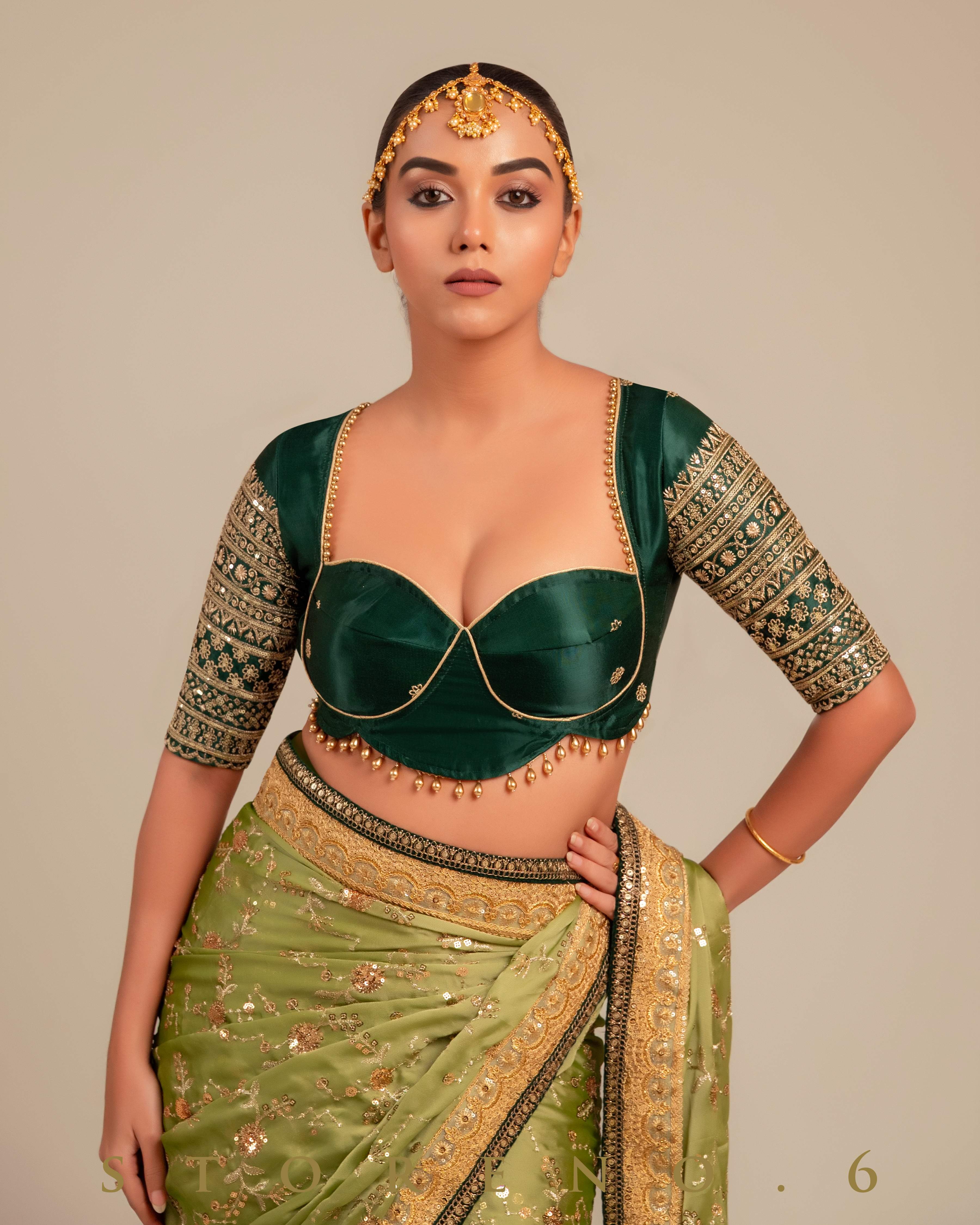 WILLOW WHISPER SAREE WITH ACE APPEAL BLOUSE