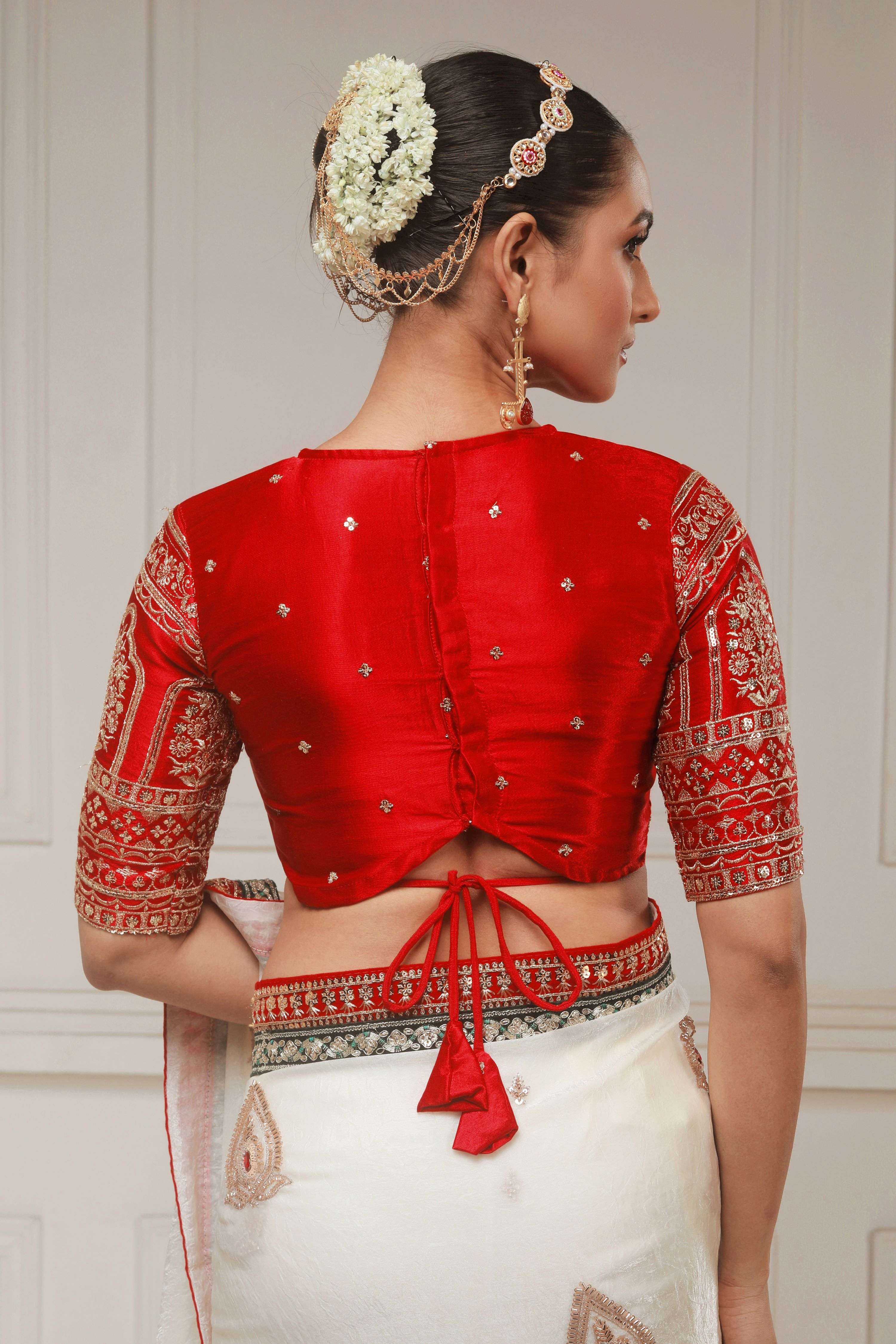 JASHN JEWELS SAREE WITH TIMELESS TEASE BLOUSE