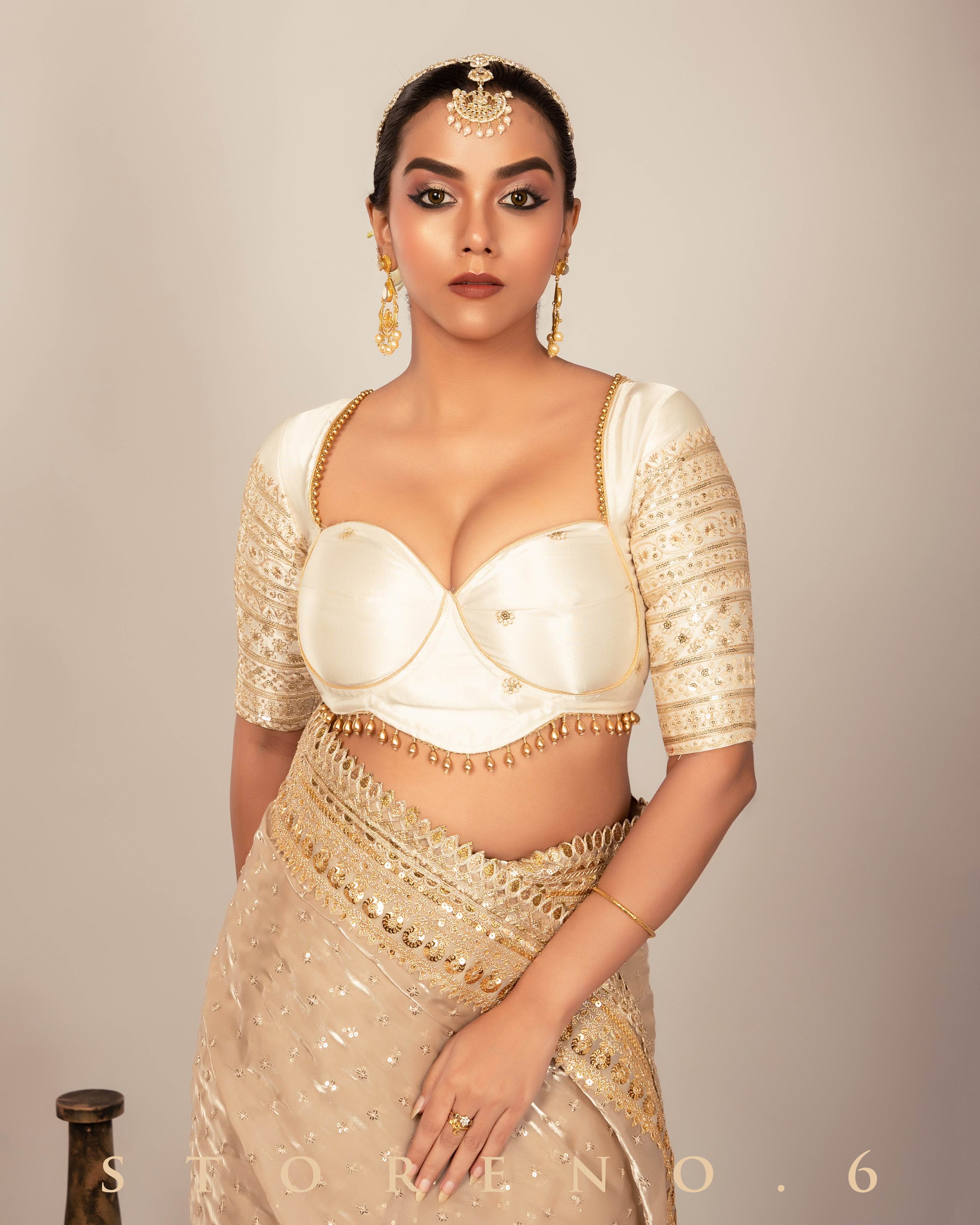 THE STERLING QUEEN SAREE WITH CELESTIAL CHARM BLOUSE