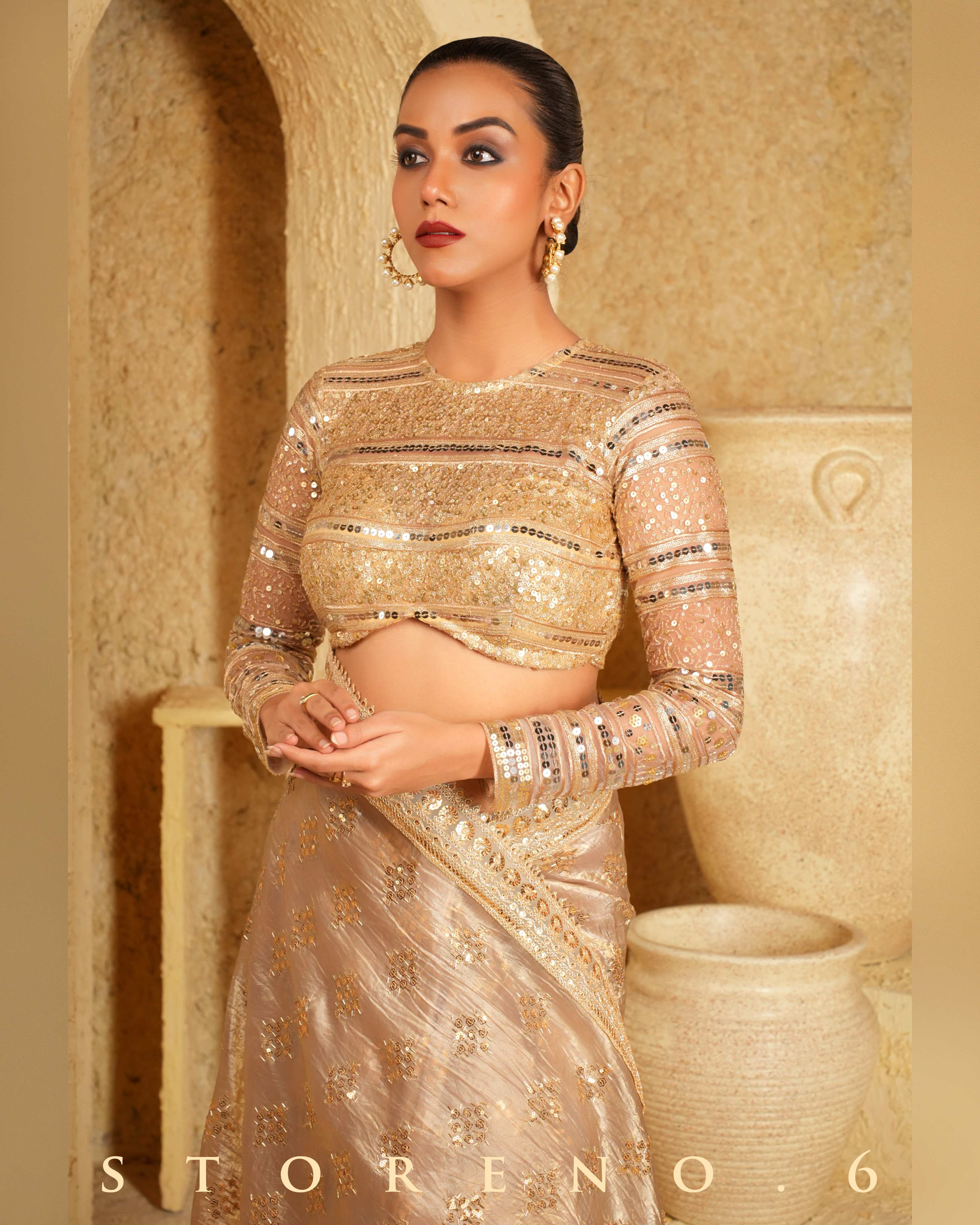 GOLD GARNISH BLOUSE