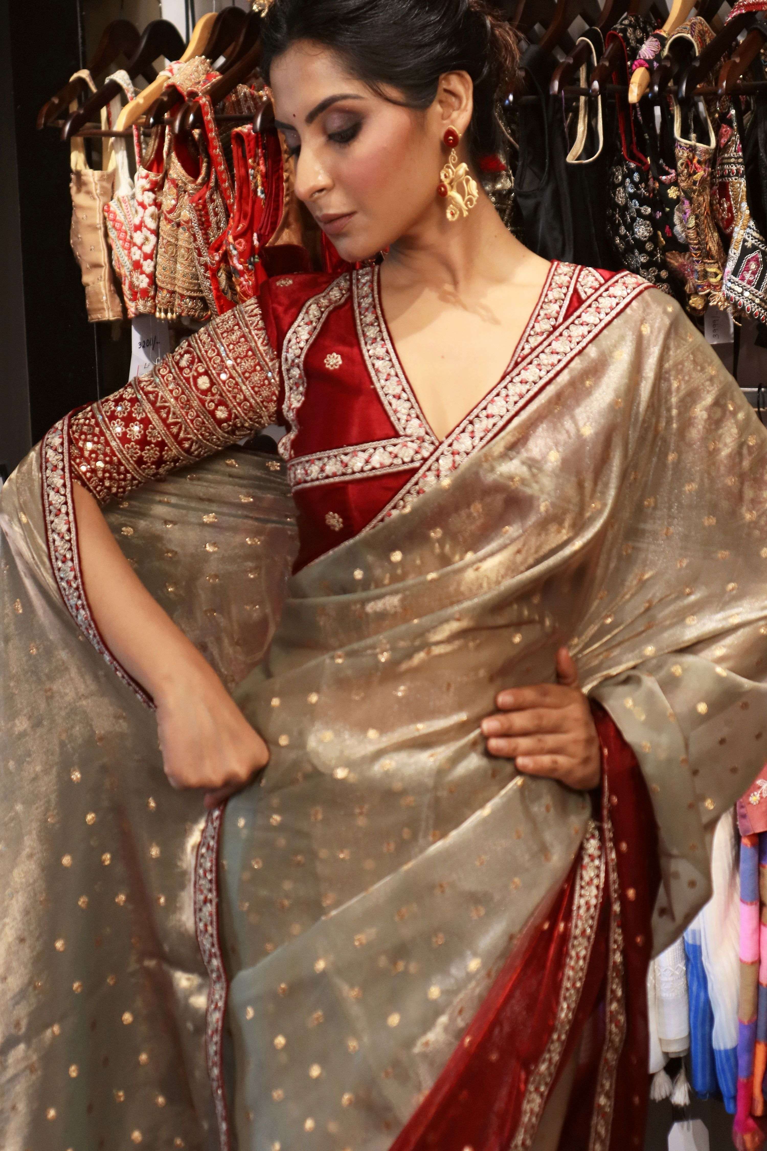 MOONRISE GLOW SAREE WITH AMOUR APPEAL BLOUSE