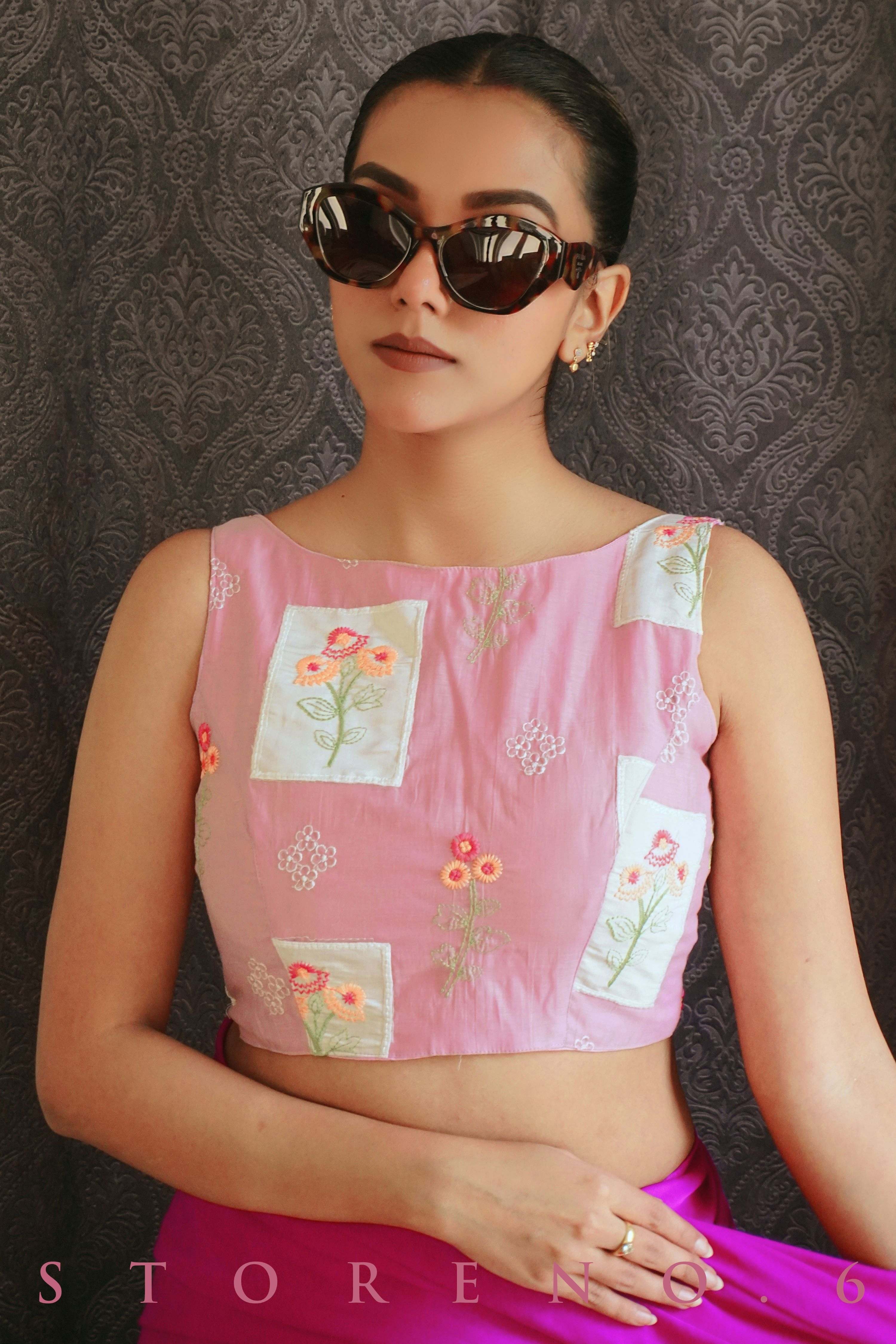 FLAMINGO DUSK BLOUSE