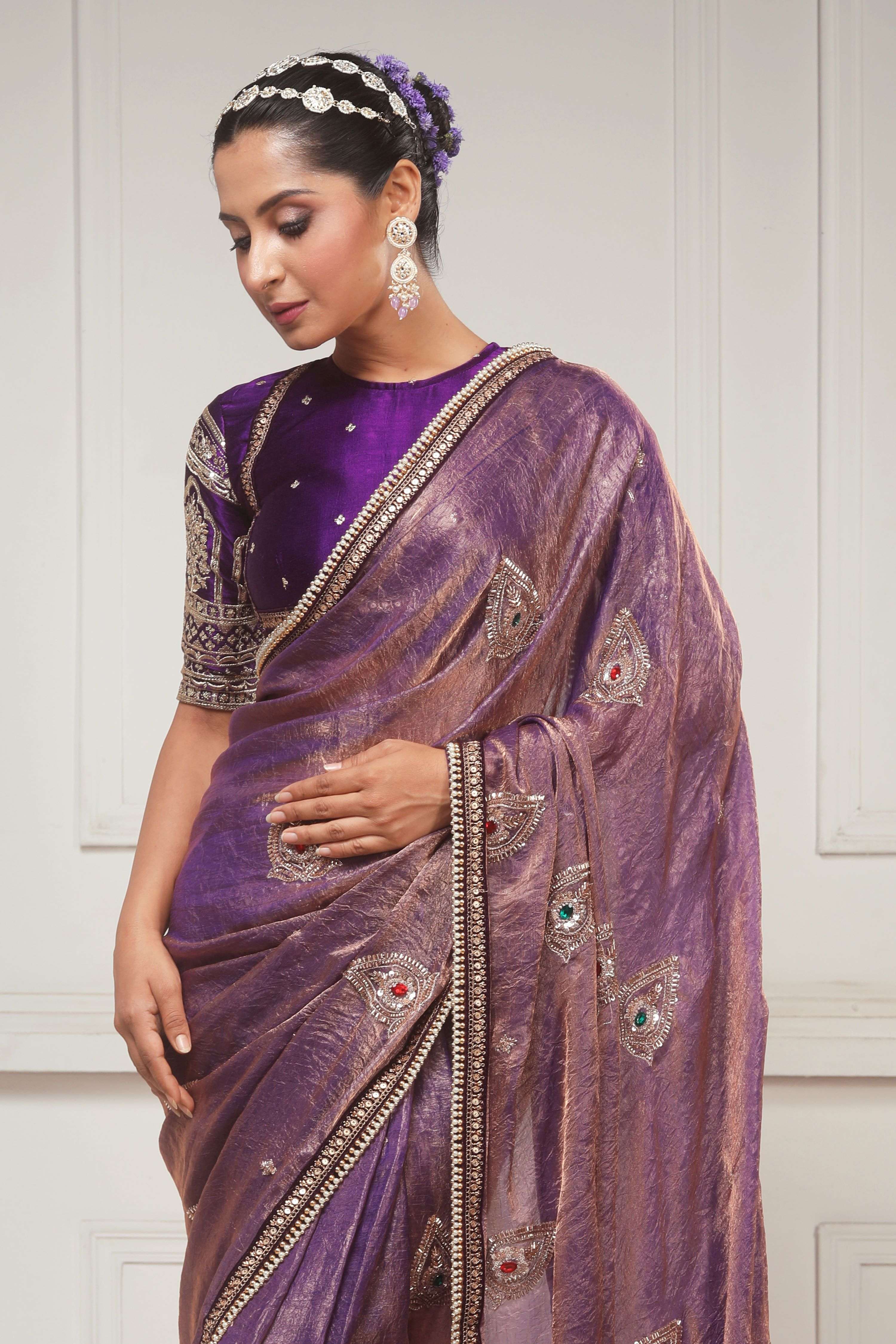 MEHFIL MUSE SAREE WITH TIMELESS TEMPTATION BLOUSE