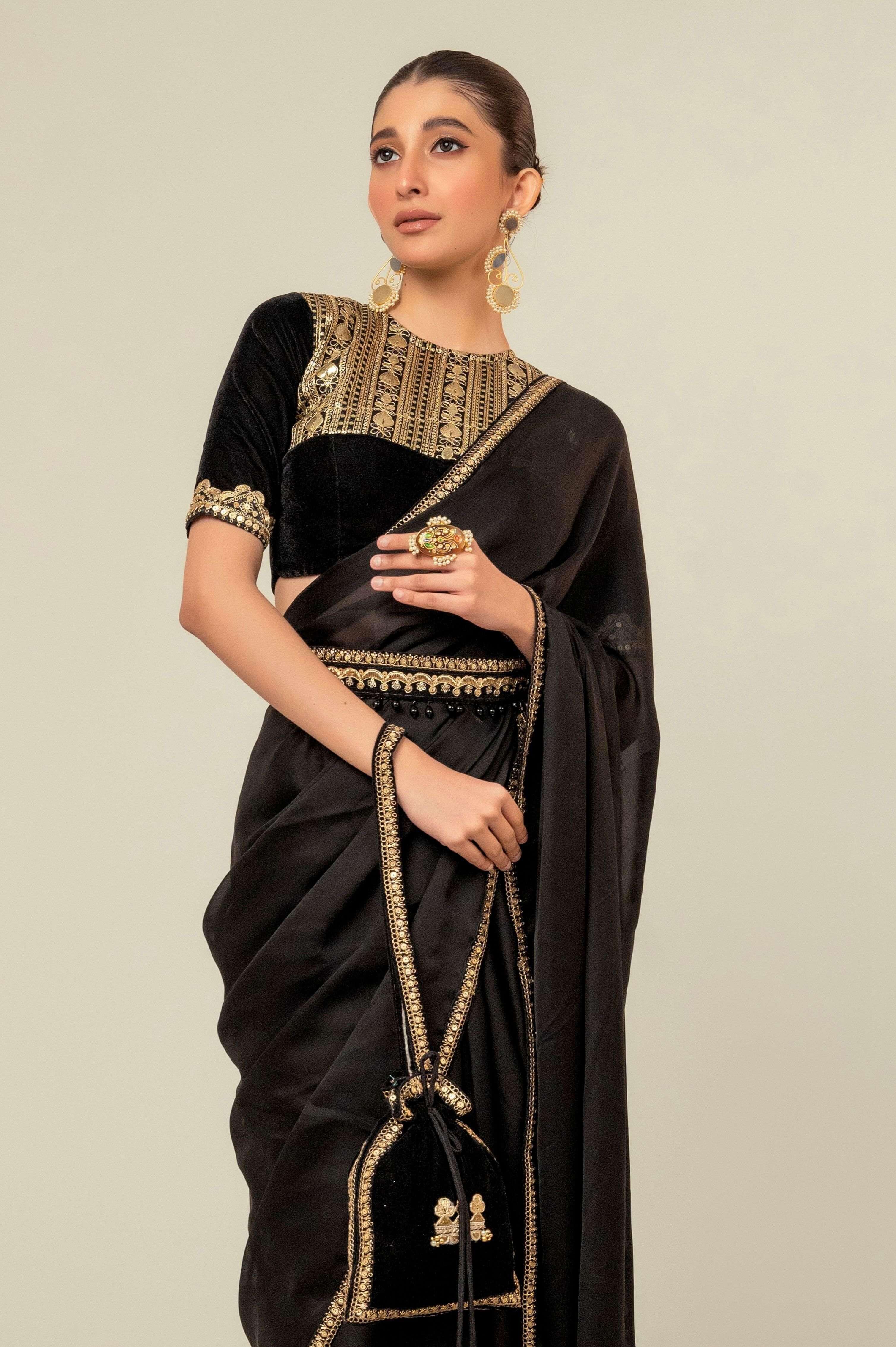 JEWEL JOY SAREE WITH OLD WORLD BLOUSE.
