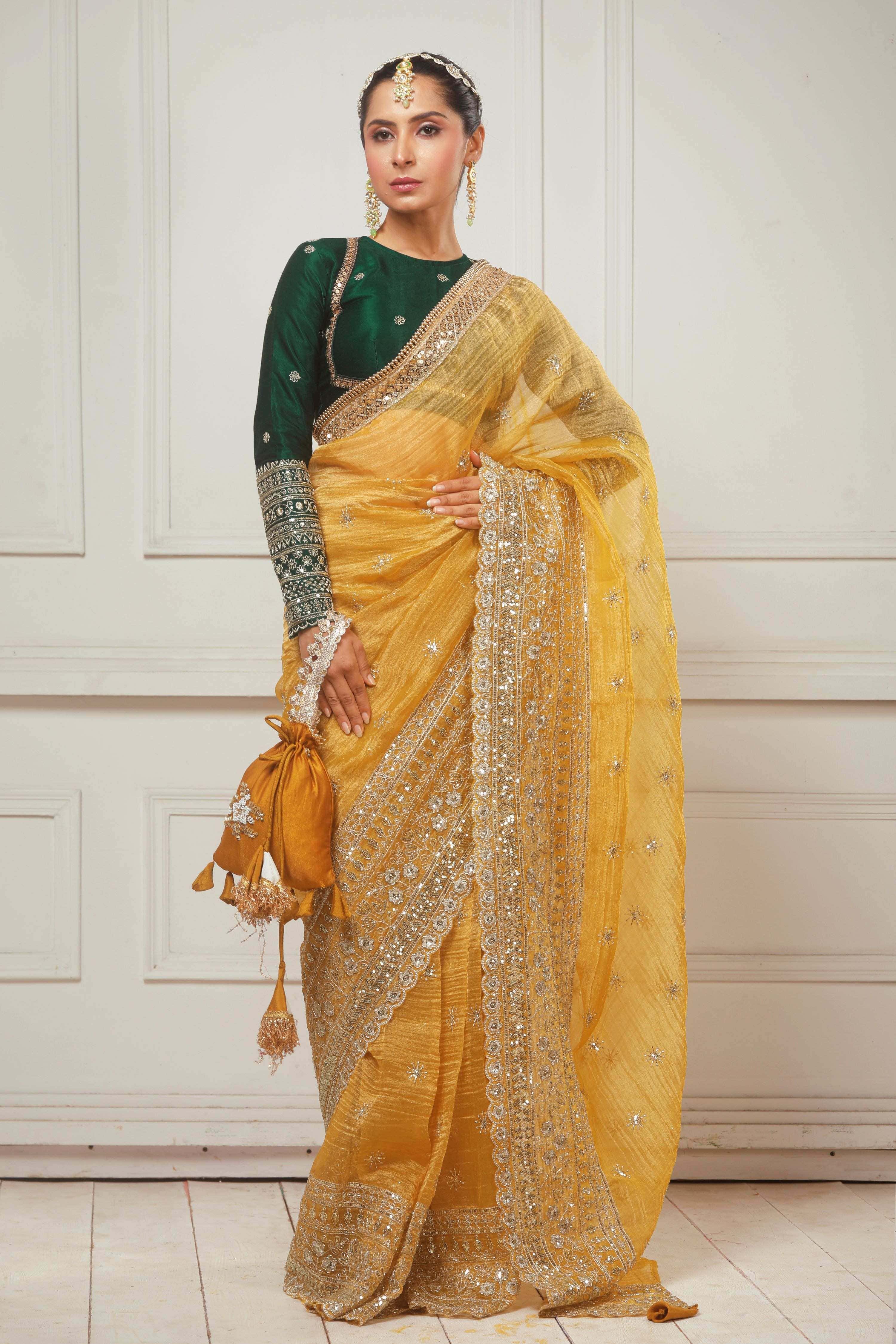 HONEY WILDFLOWER SAREE WITH ACE APPEAL CLASSIC BLOUSE