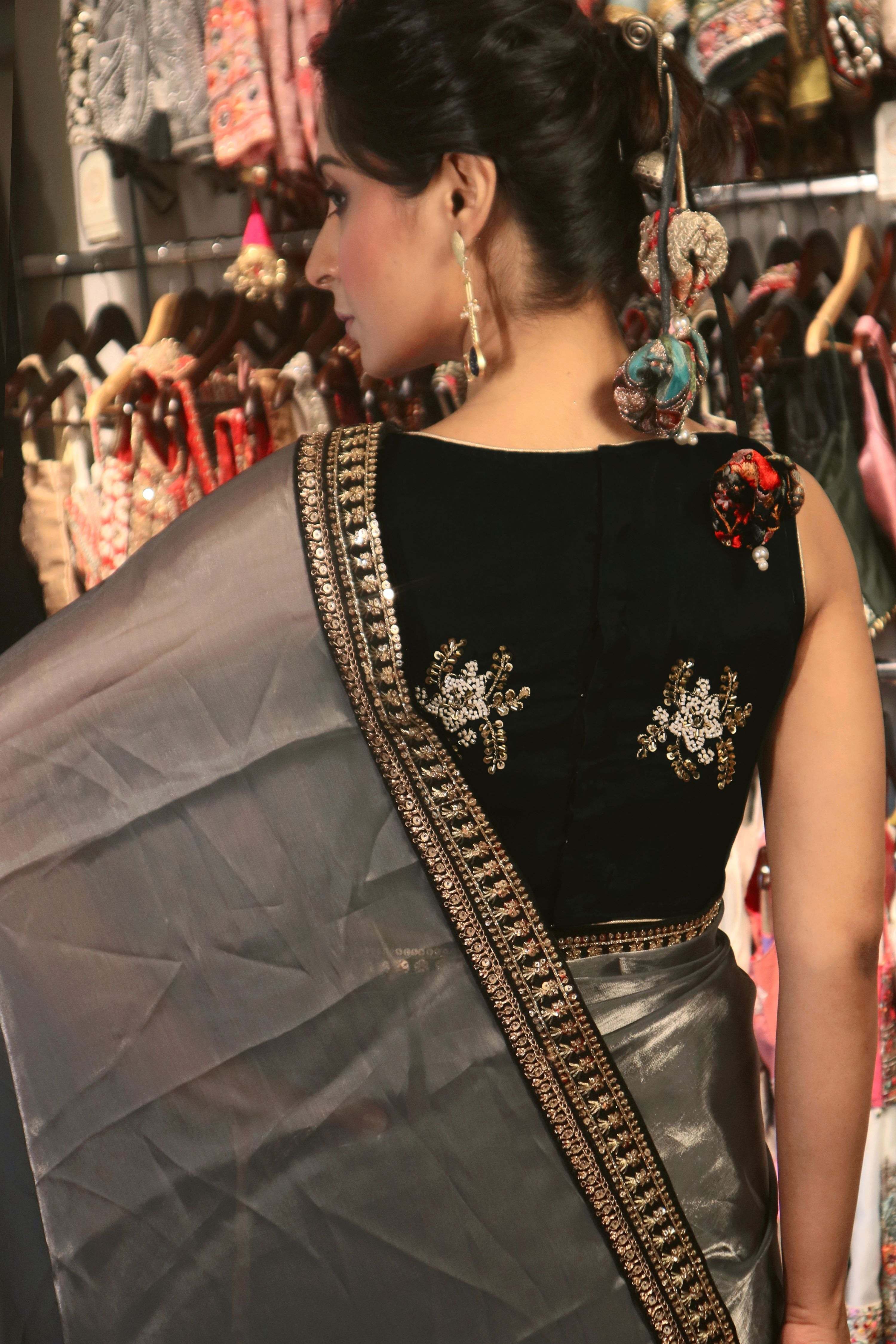 MOONLIT MYSTERY SAREE WITH PULSE PREMIER BLOUSE