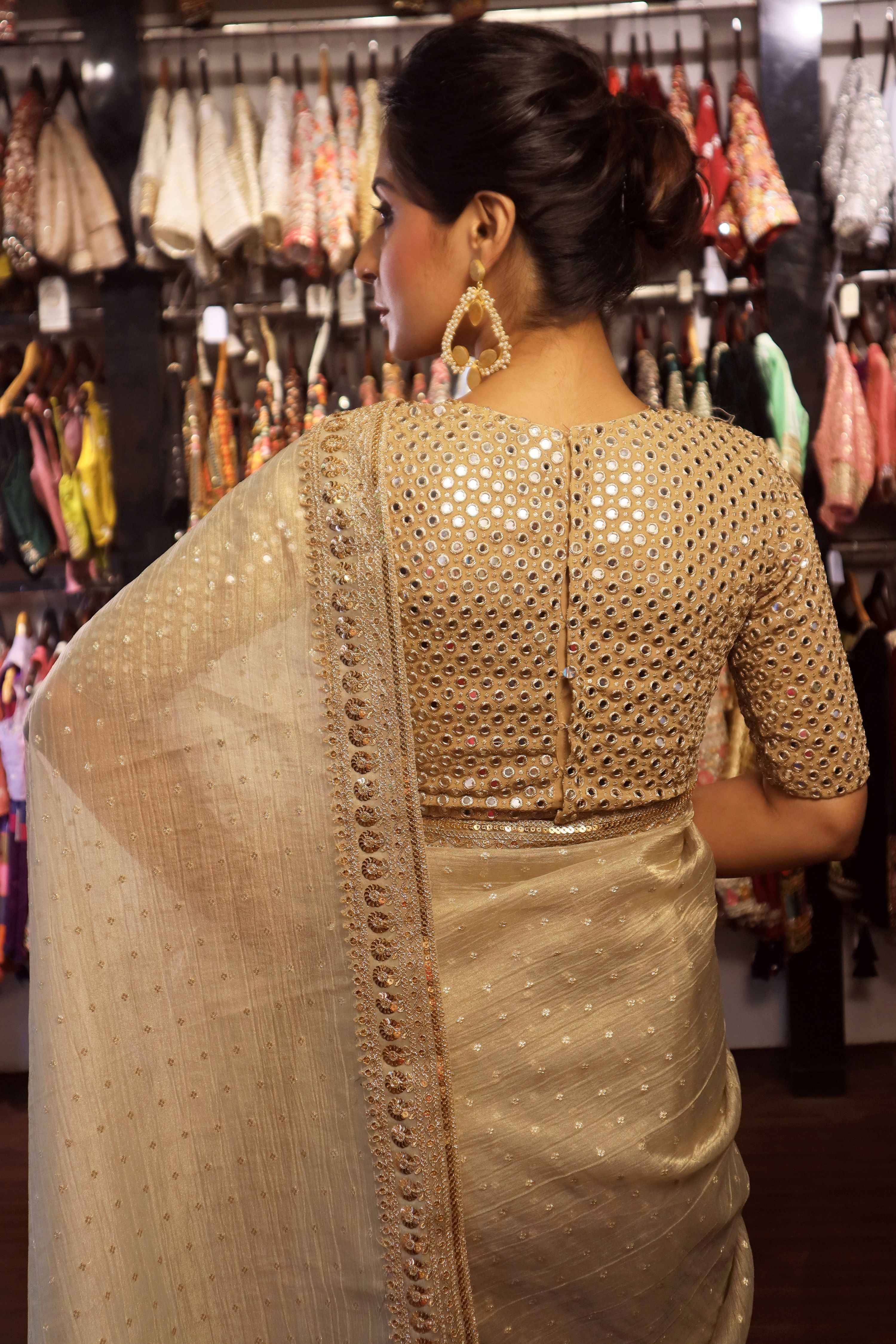 MIDAS MAJESTY SAREE WITH GOLDEN GOSSIP BLOUSE