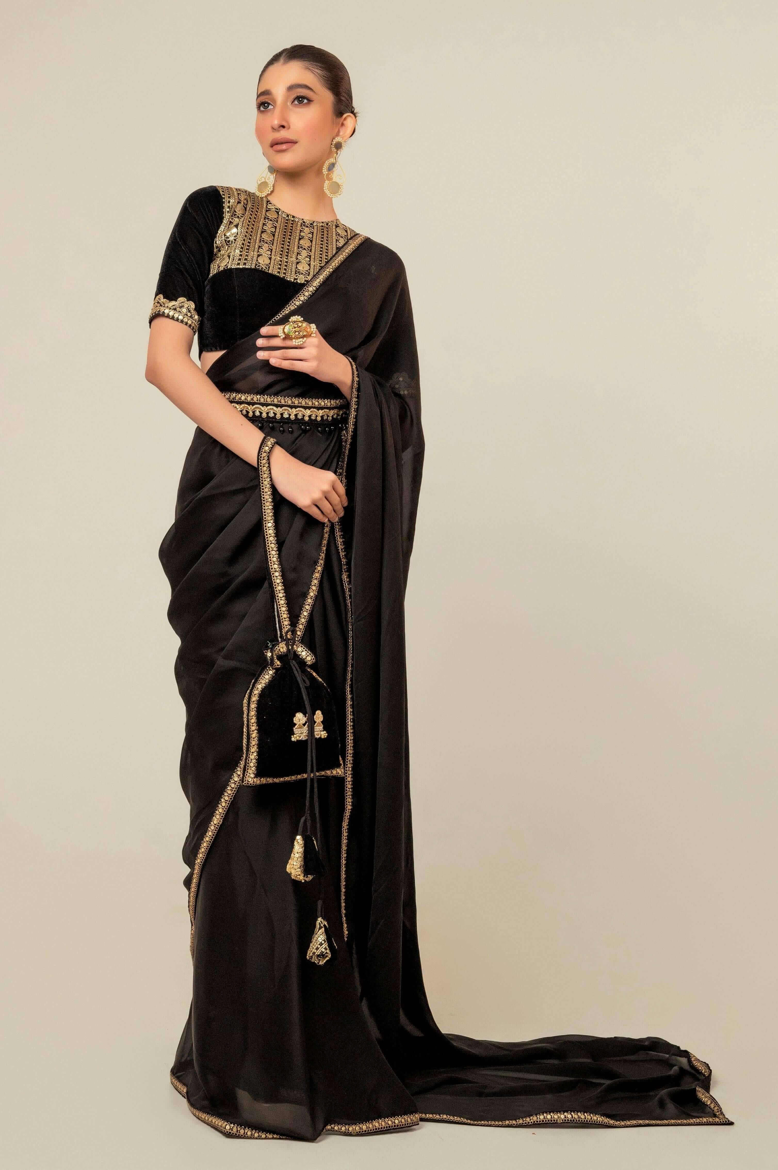JEWEL JOY SAREE WITH OLD WORLD BLOUSE.