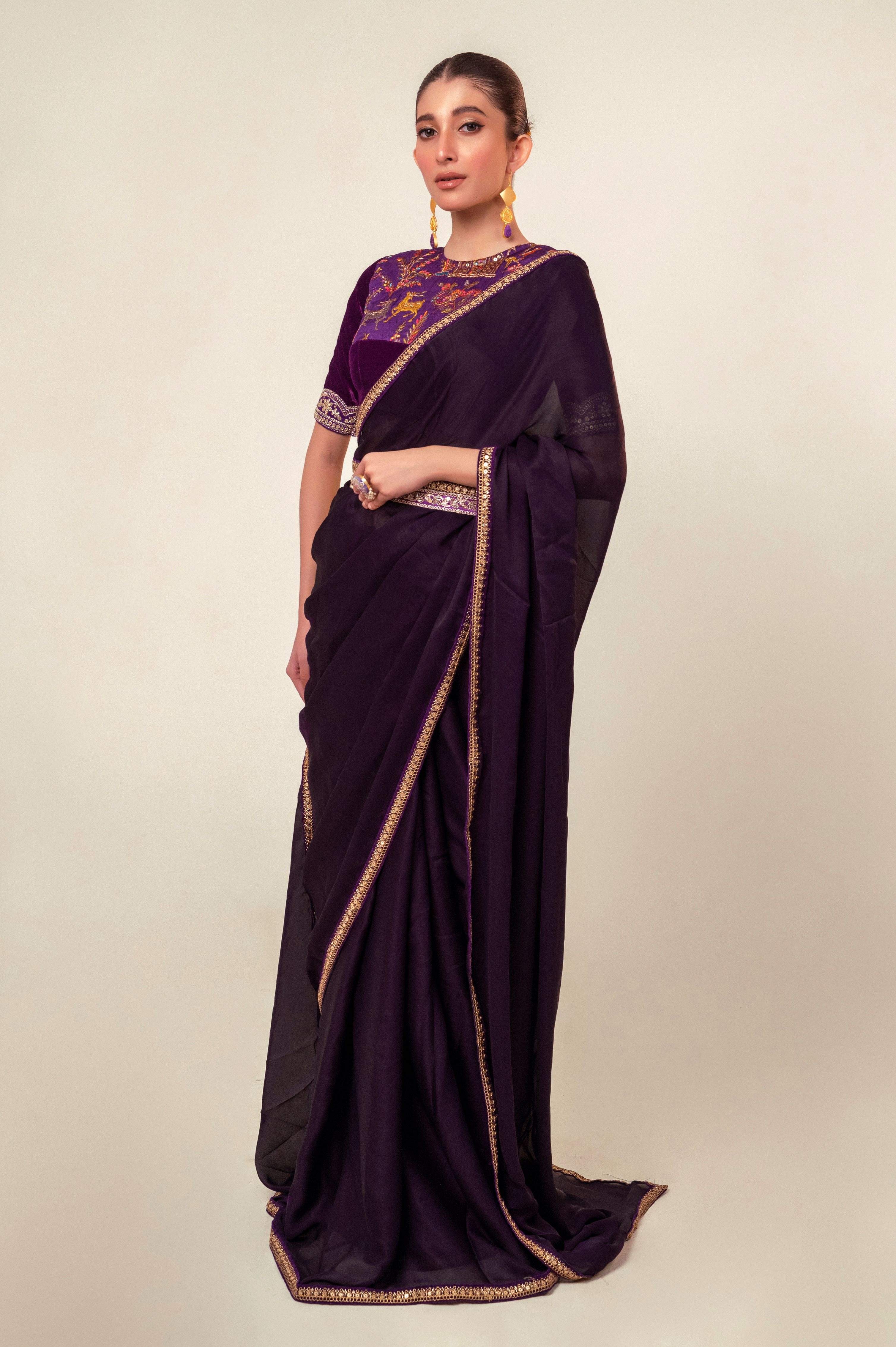 BOLD BLOOM SAREE