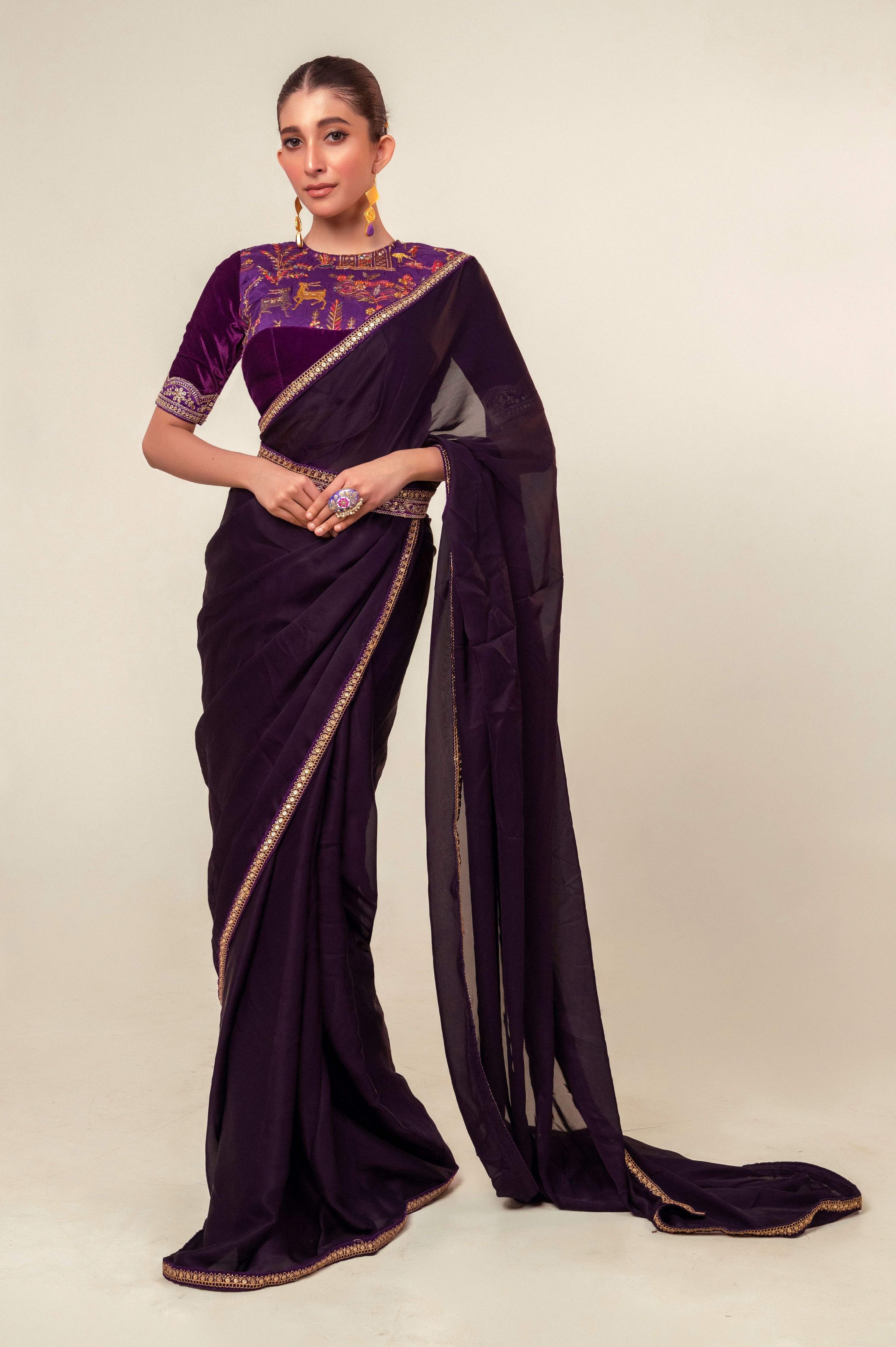BOLD BLOOM SAREE