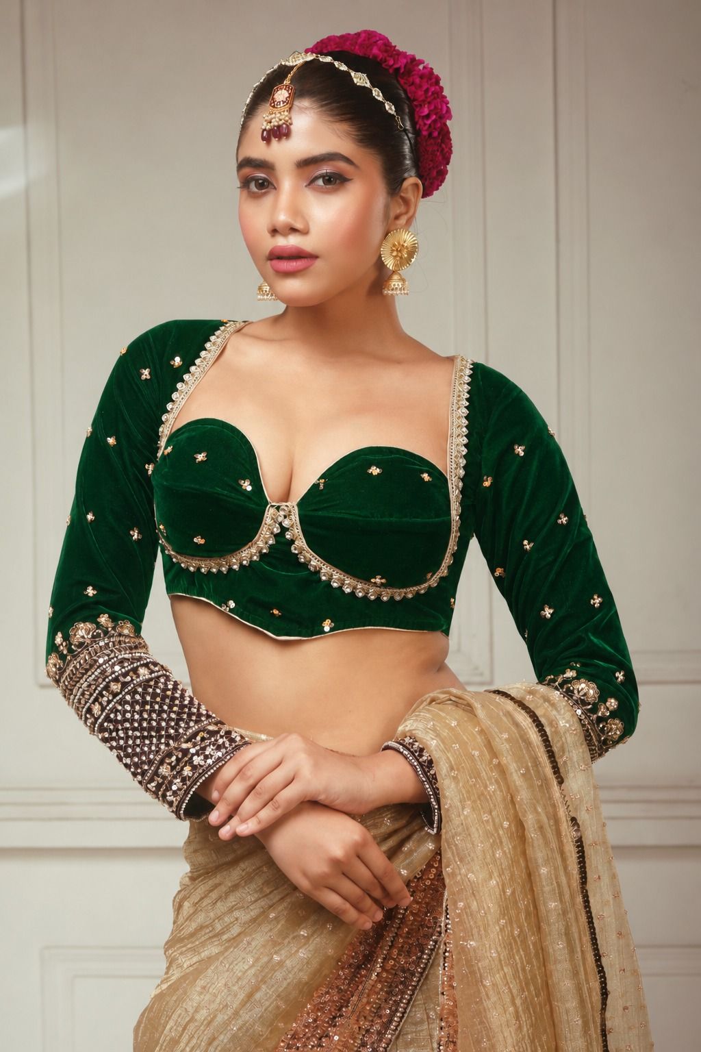 GARDEN GRANDEUR CORSET BLOUSE