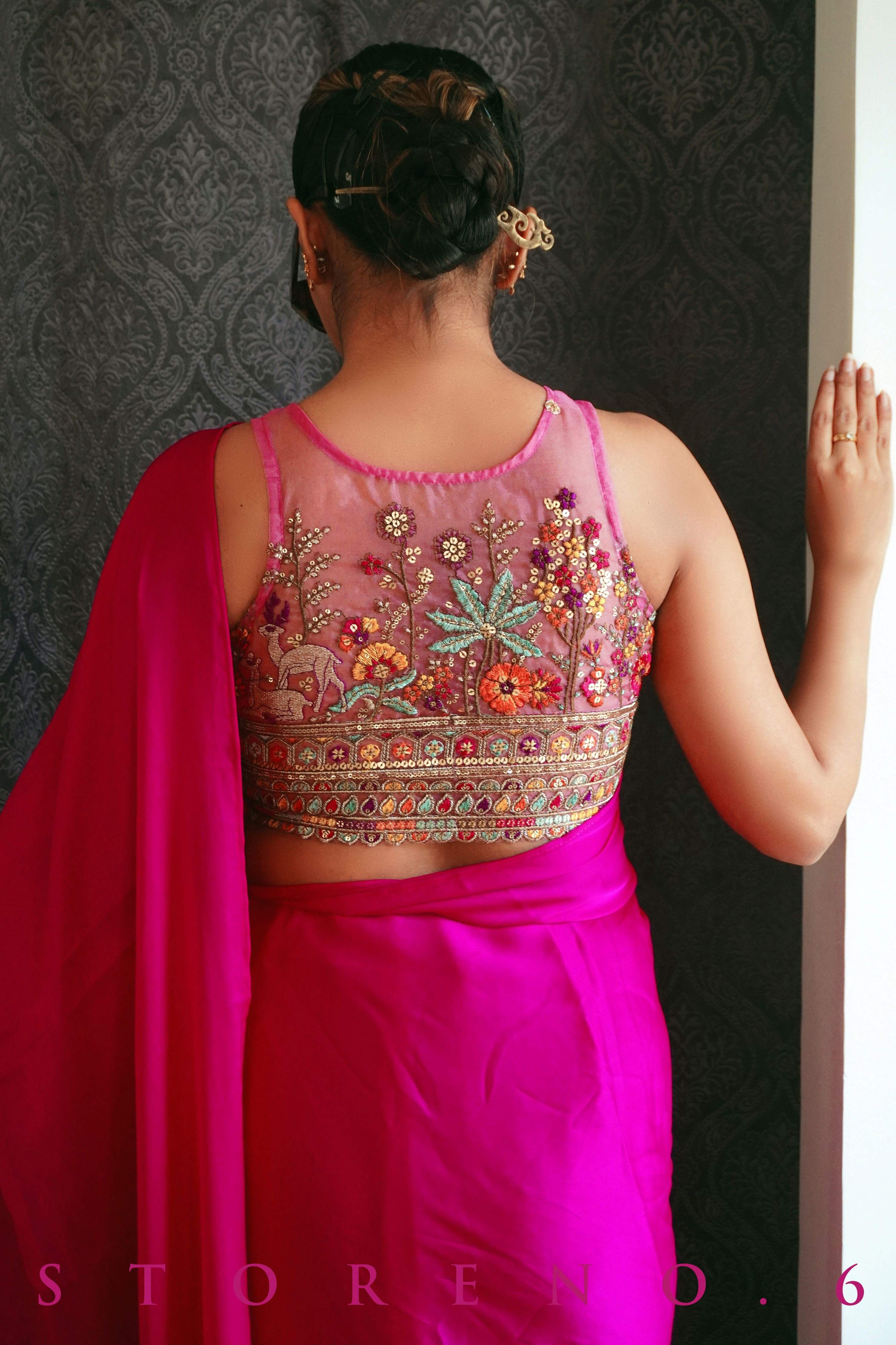 BLUSH HORIZON BLOUSE