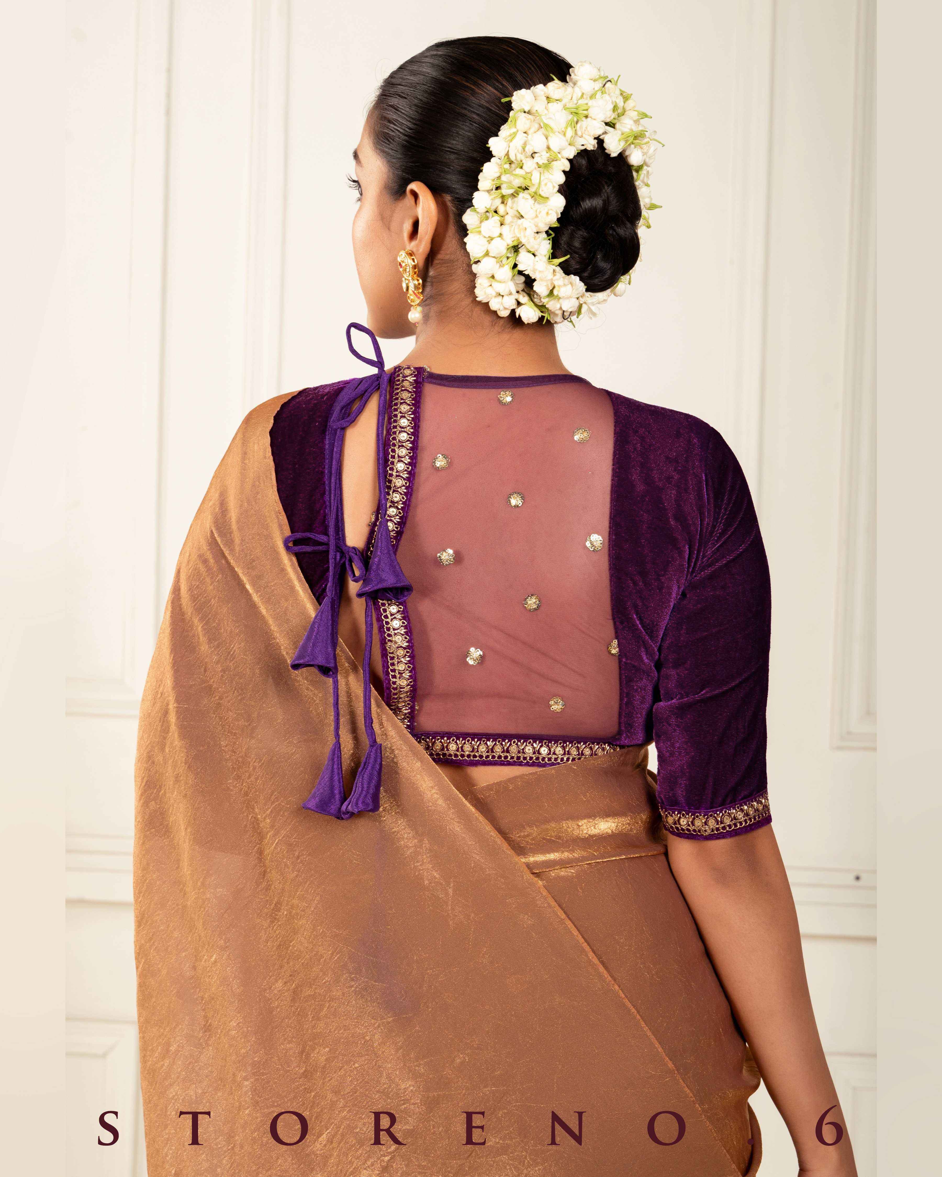 PLUM POISE BLOUSE