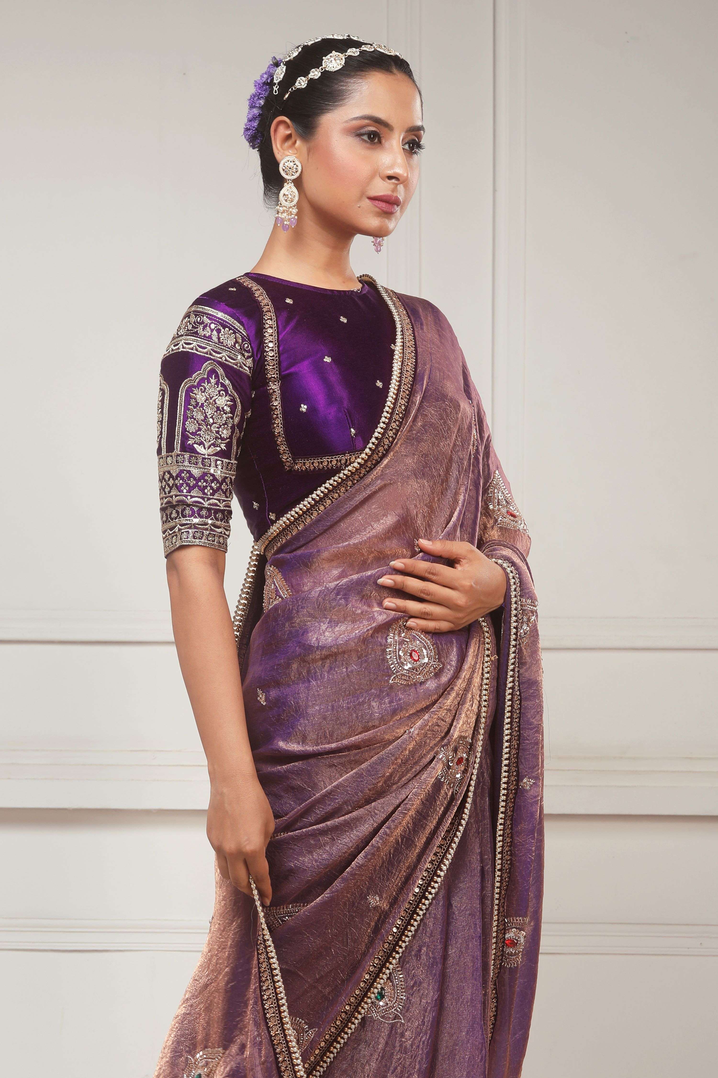 MEHFIL MUSE SAREE WITH TIMELESS TEMPTATION BLOUSE