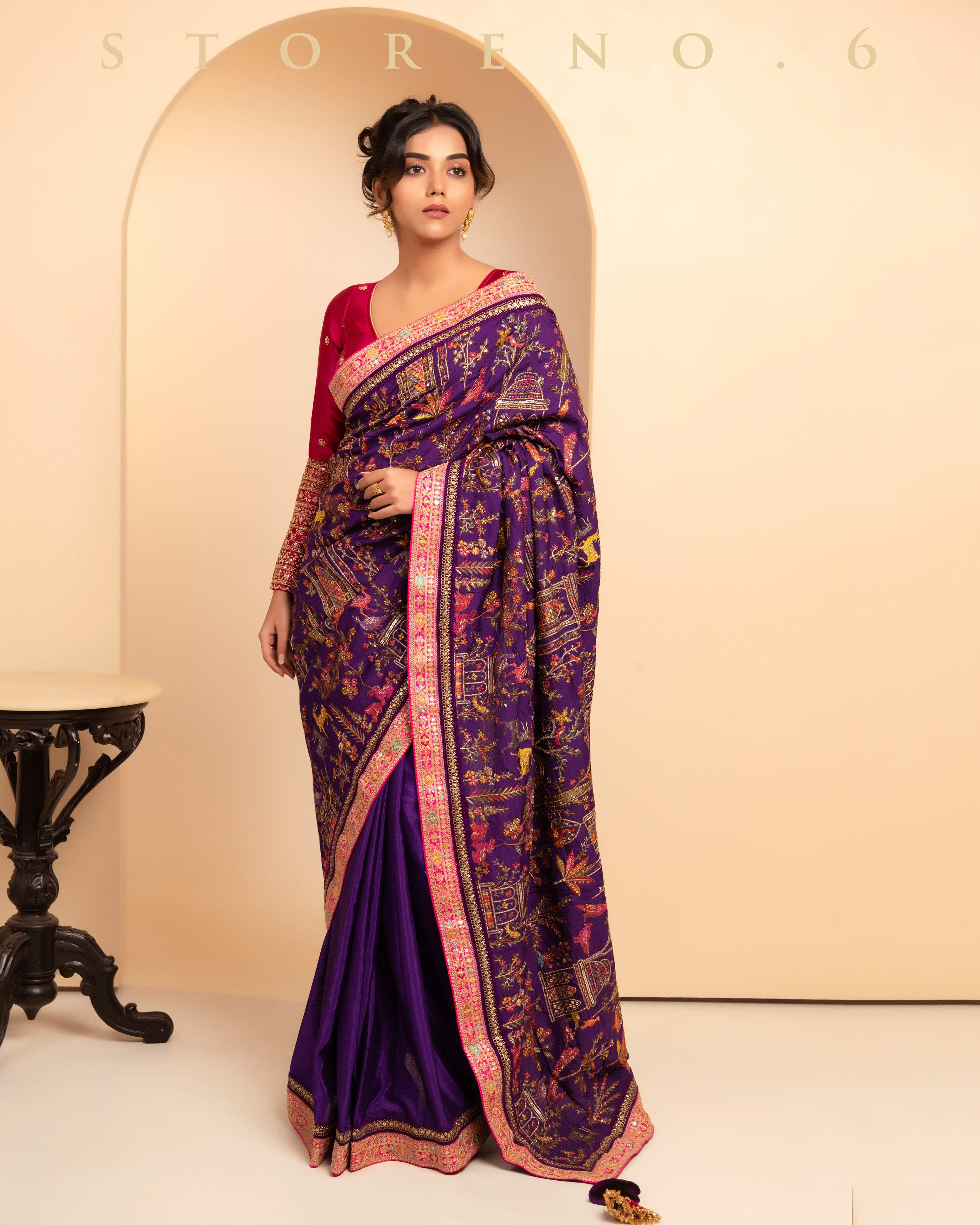 THE 6TH CENTURY CHROMA SAREE