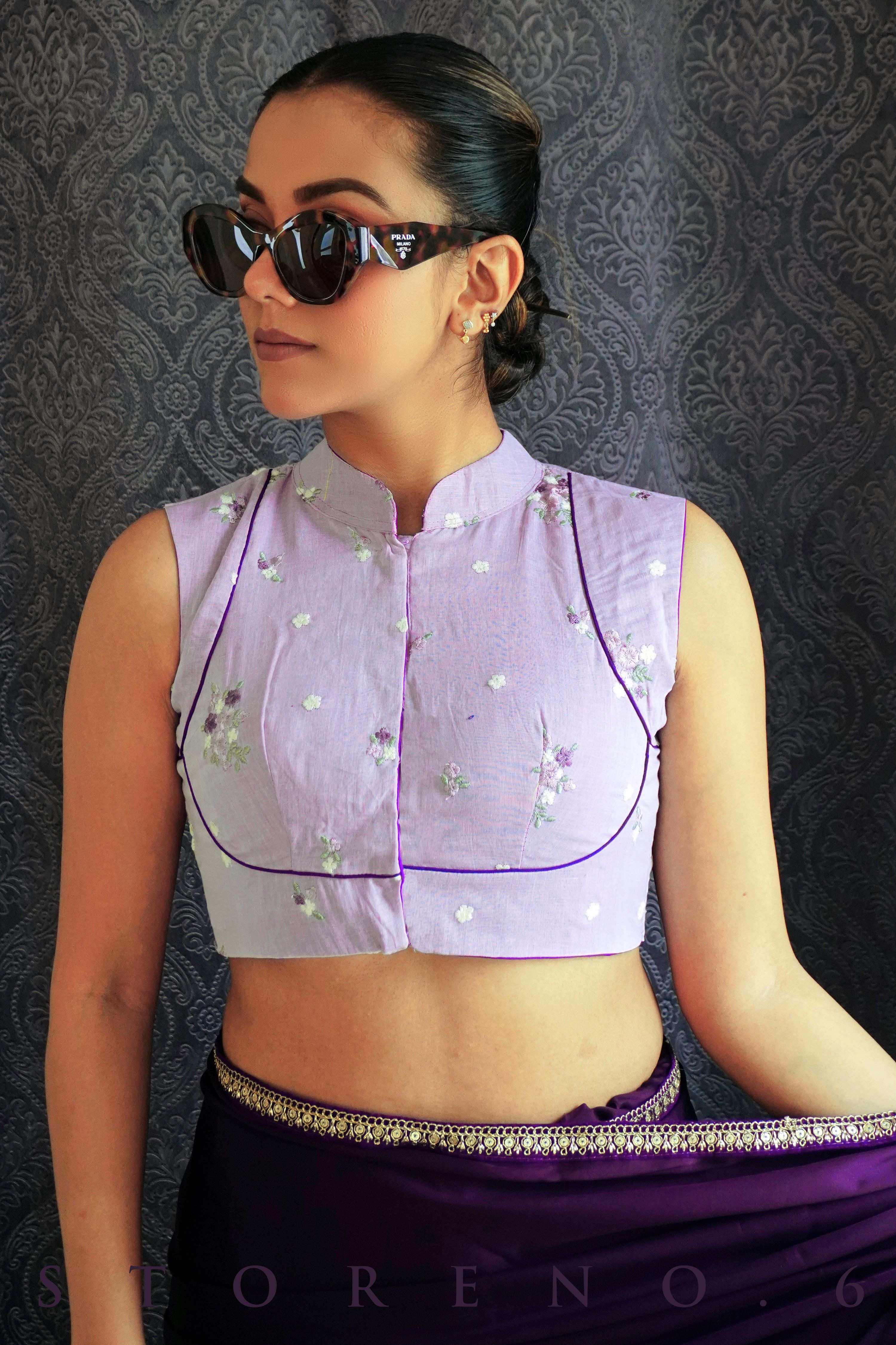 VIOLET WHISPER BLOUSE
