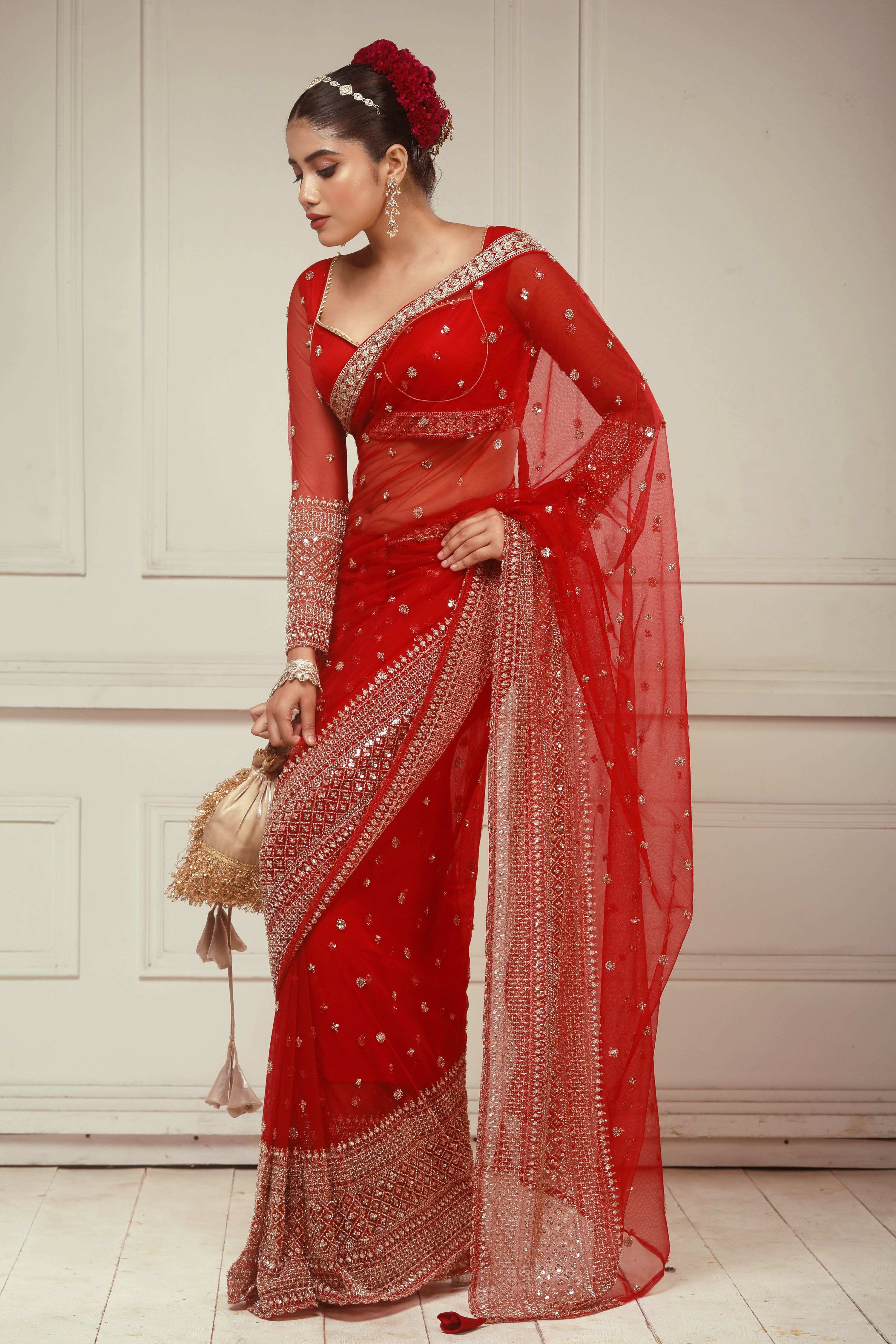 CHERRY CHANDELIER SAREE