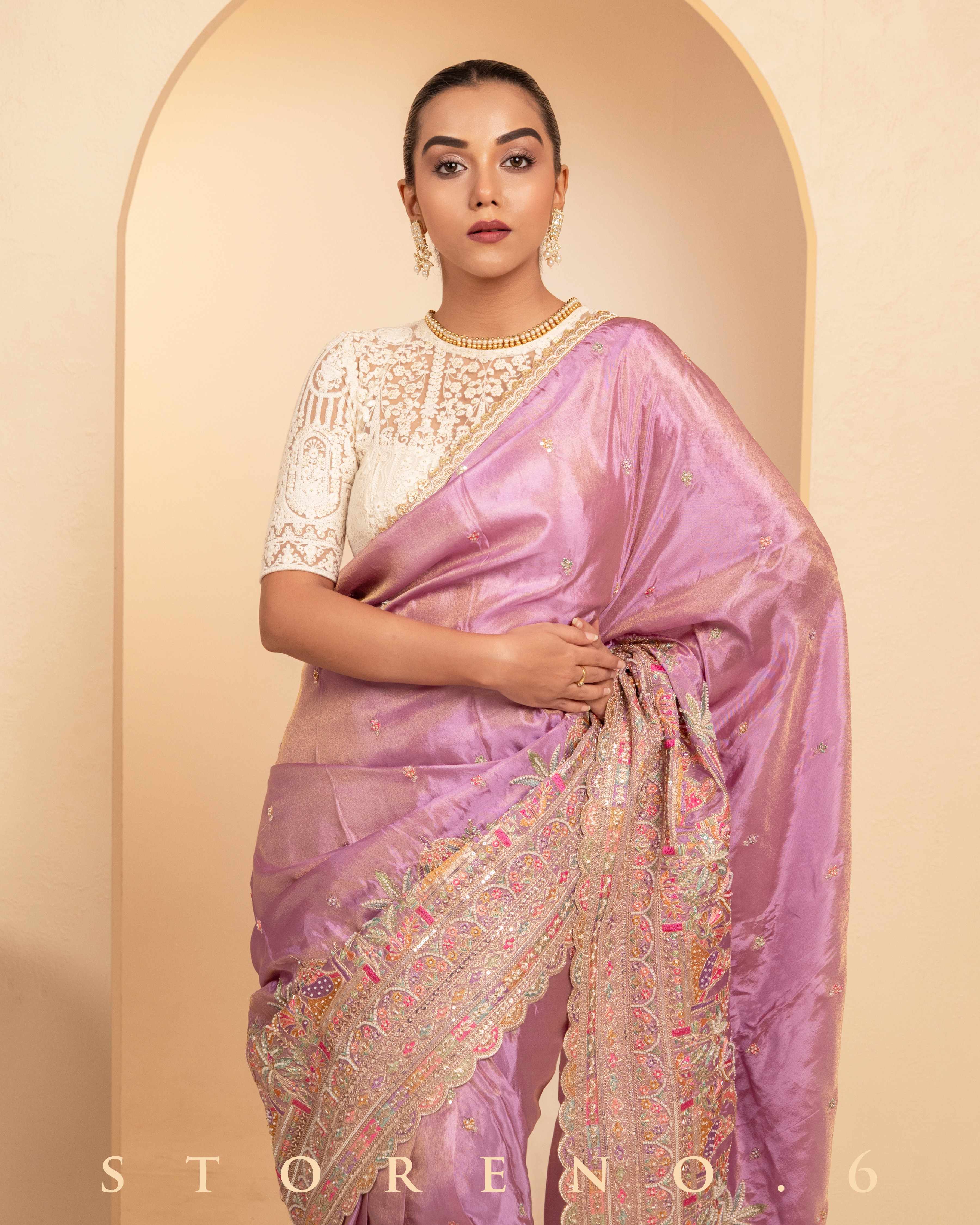 GLAM GLORY SAREE WITH CHAANDNI CLASSIC BLOUSE