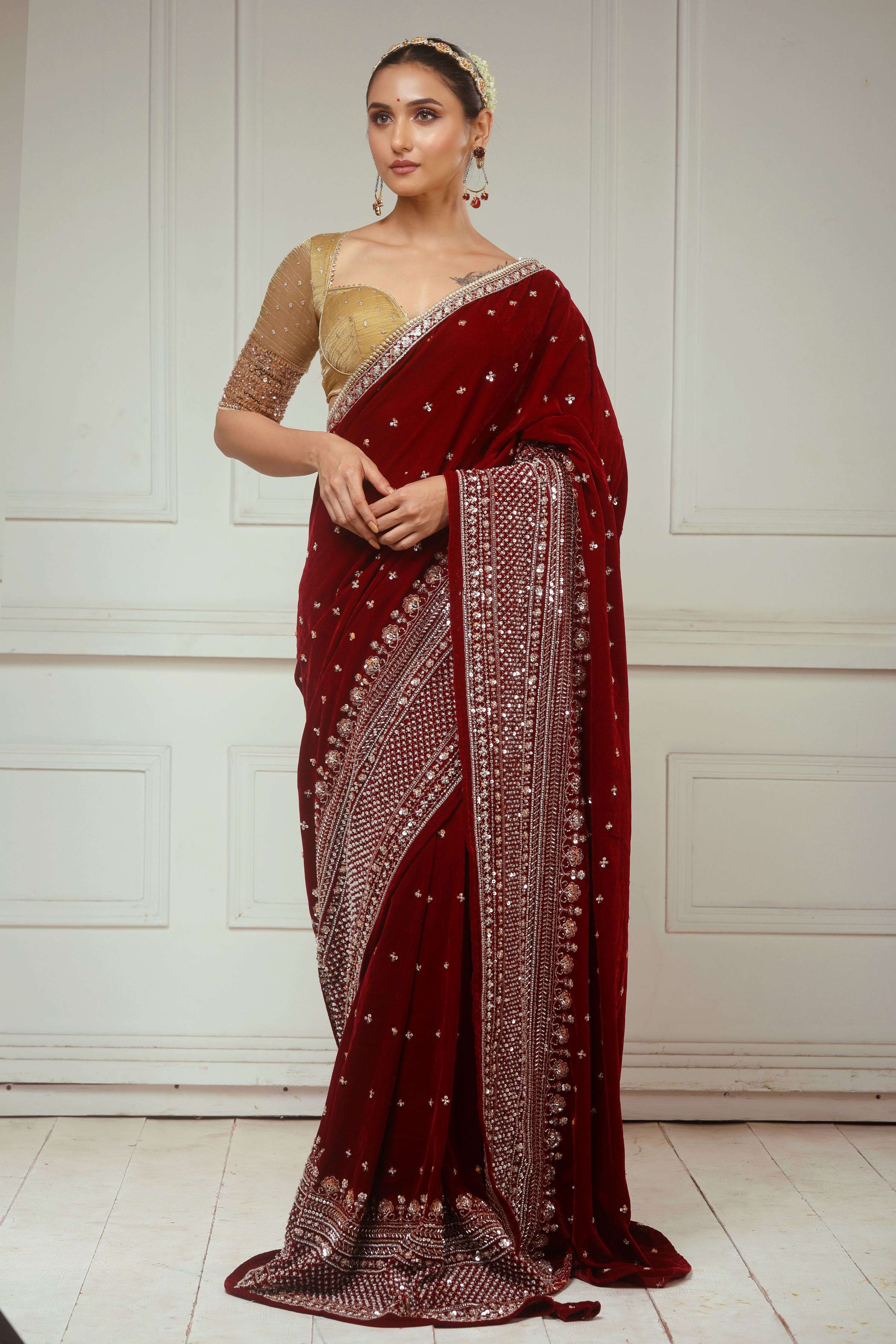 GARNET GRANDEUR SAREE