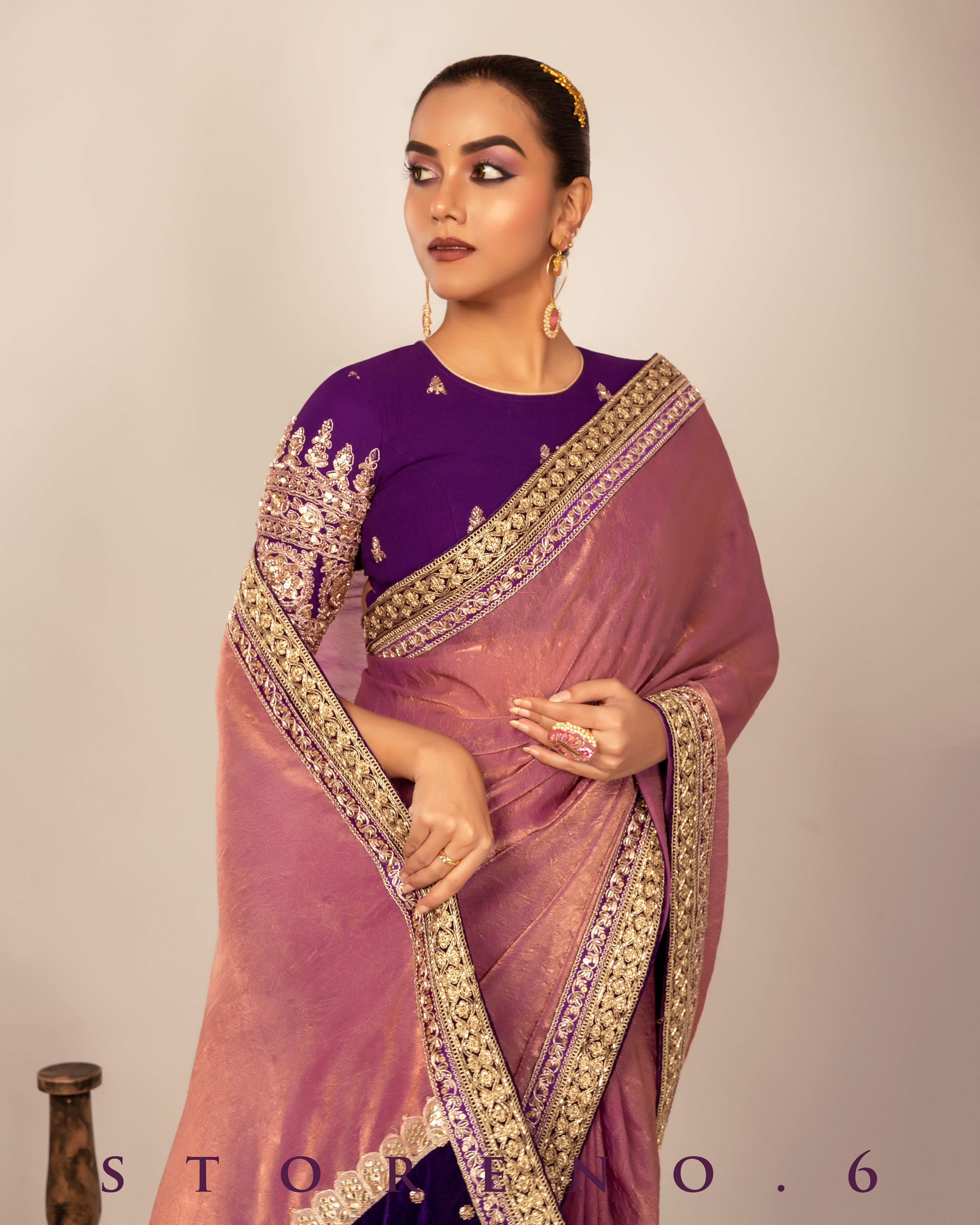 LILAC LEGACY SAREE WITH MAJESTIC MOJO BLOUSE