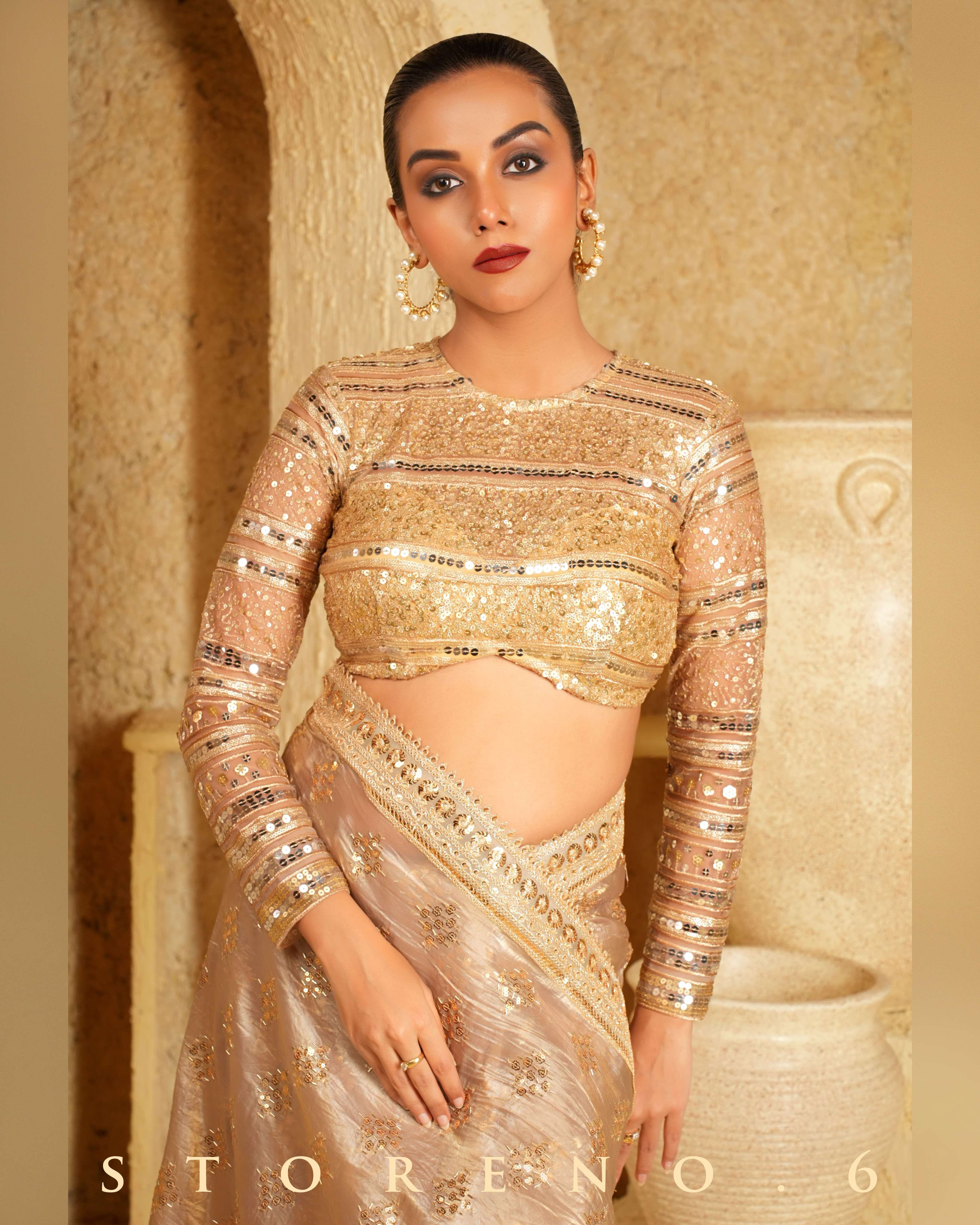GOLD GARNISH BLOUSE