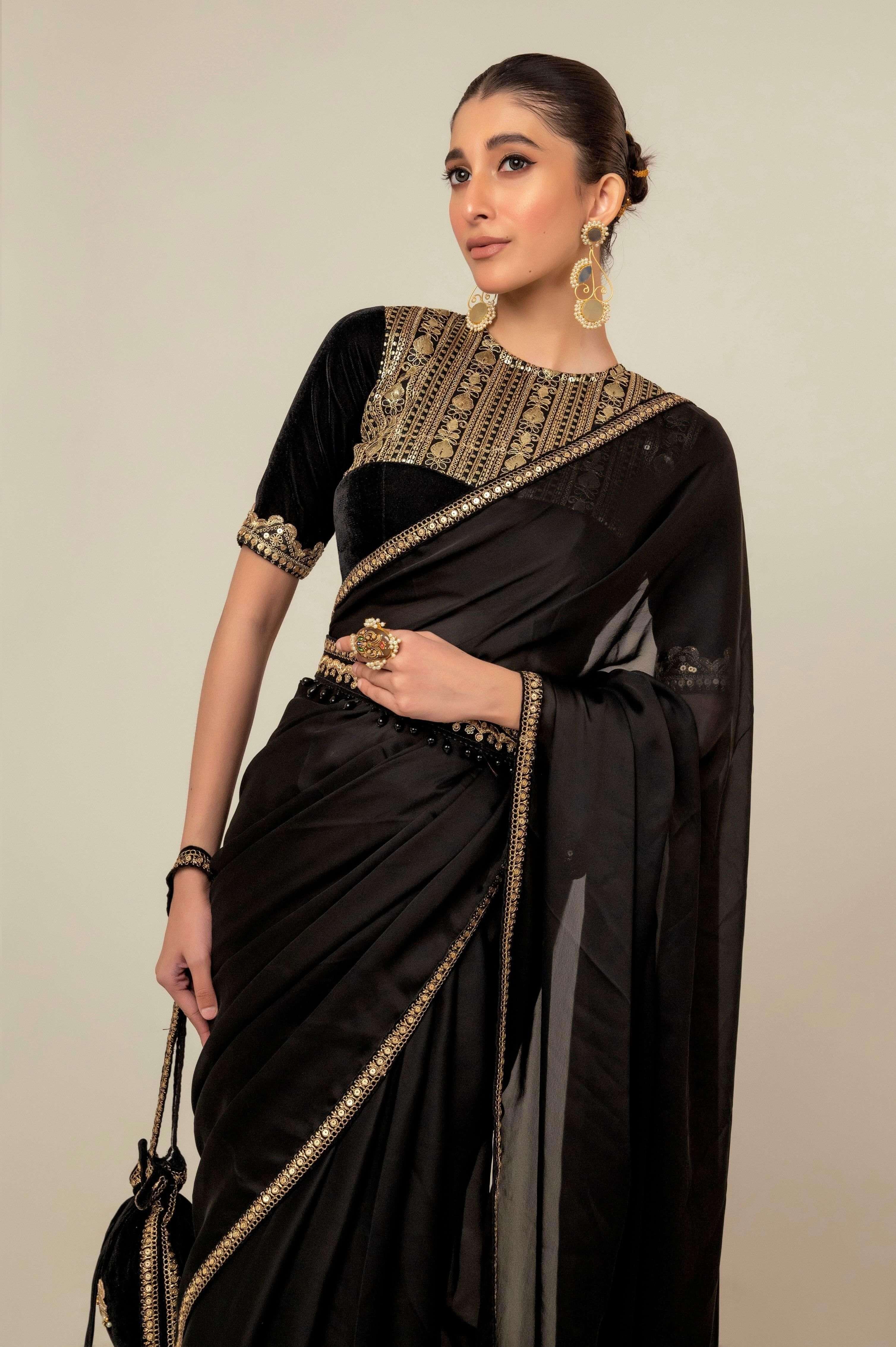 JEWEL JOY SAREE WITH OLD WORLD BLOUSE.