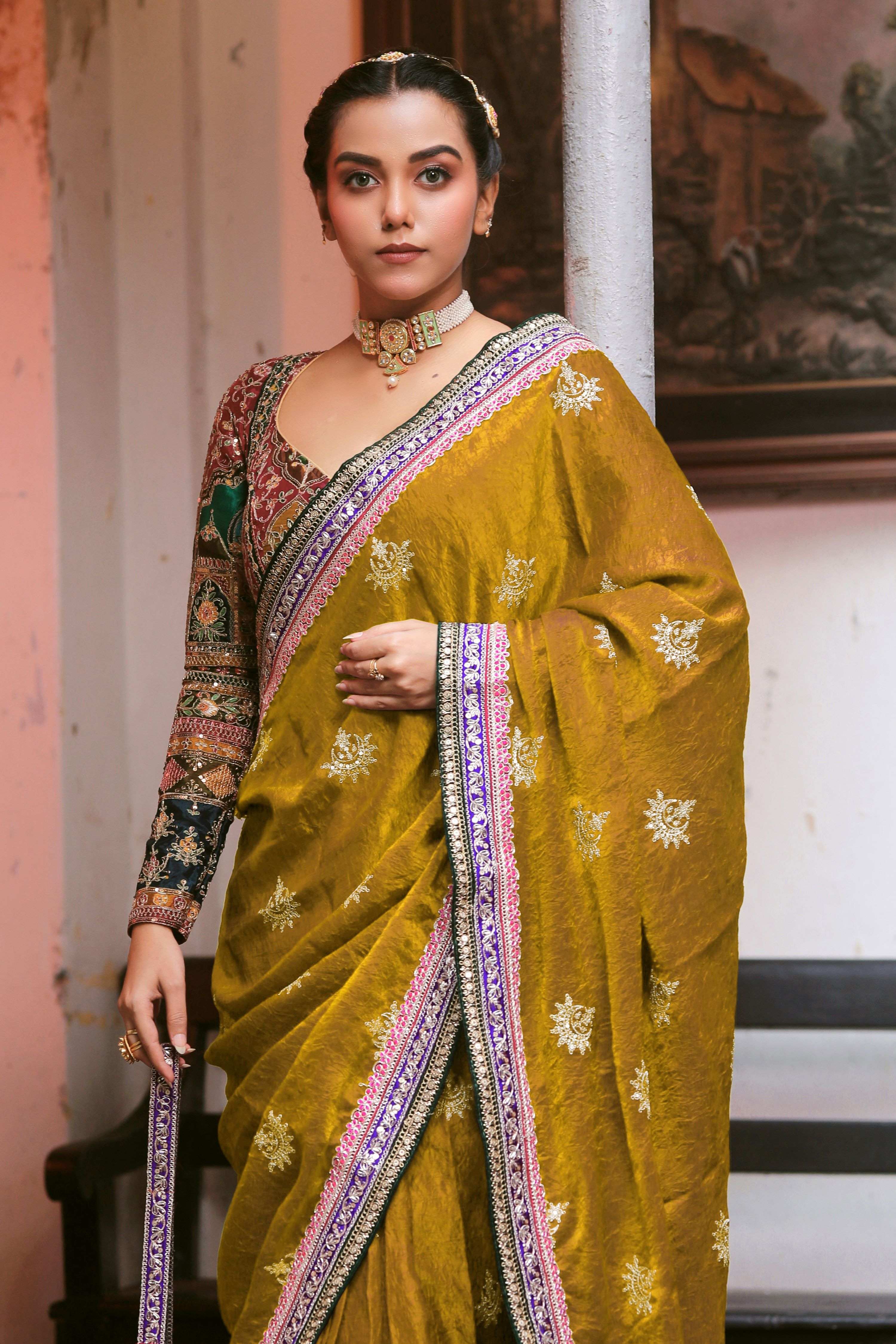 WOW WALTZ SAREE WITH COUTURE CHARM BLOUSE