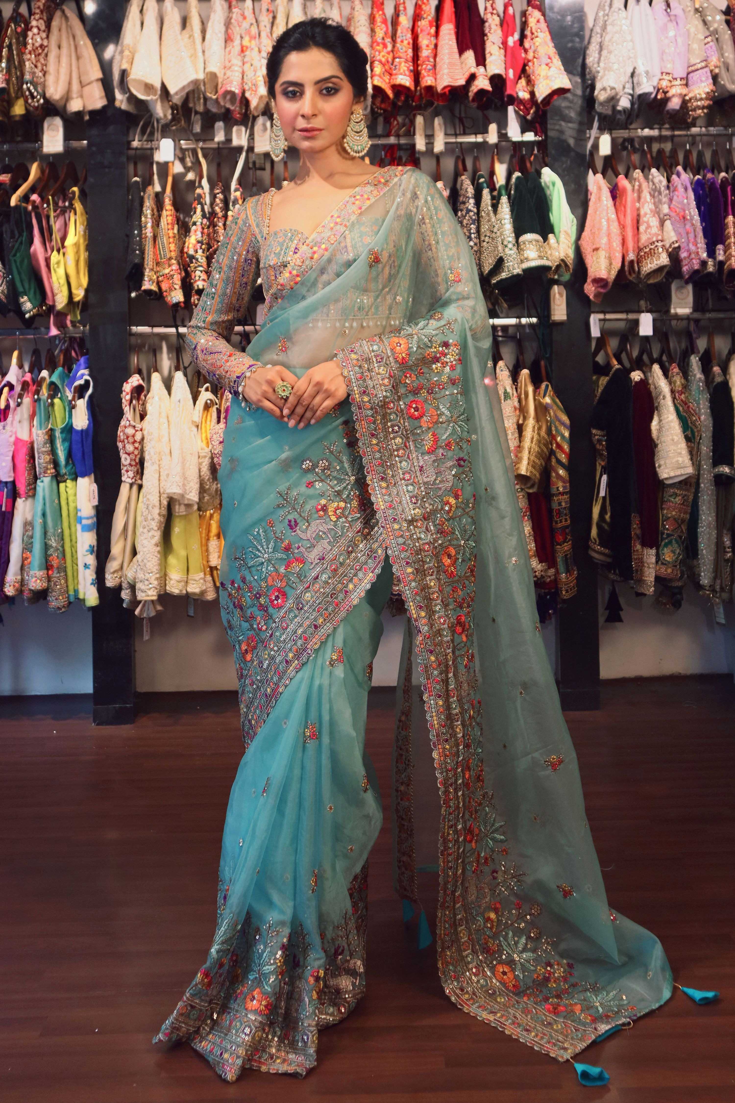 COASTAL CRUSH SAREE
