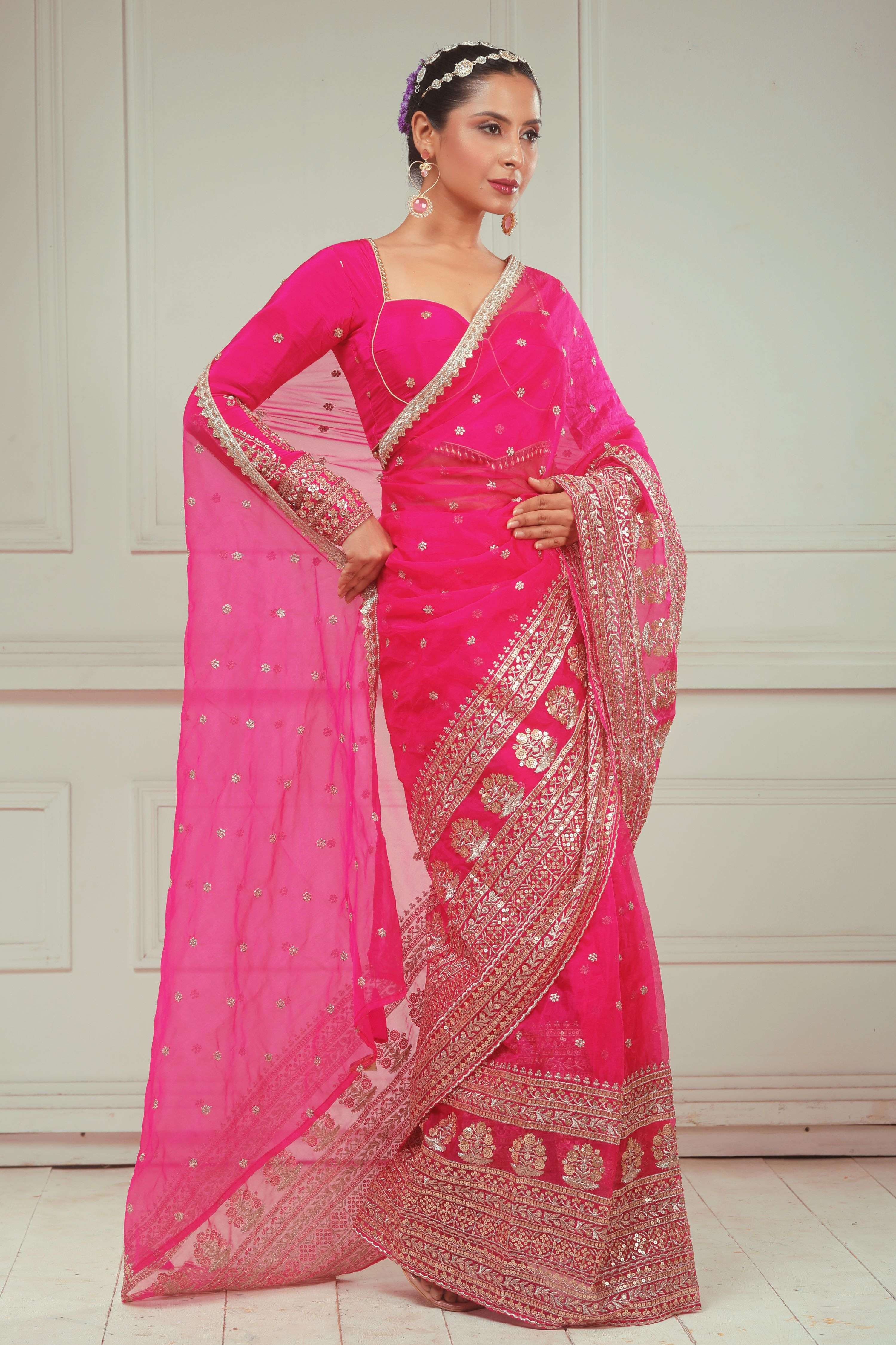 RASPBERRY KISS SAREE