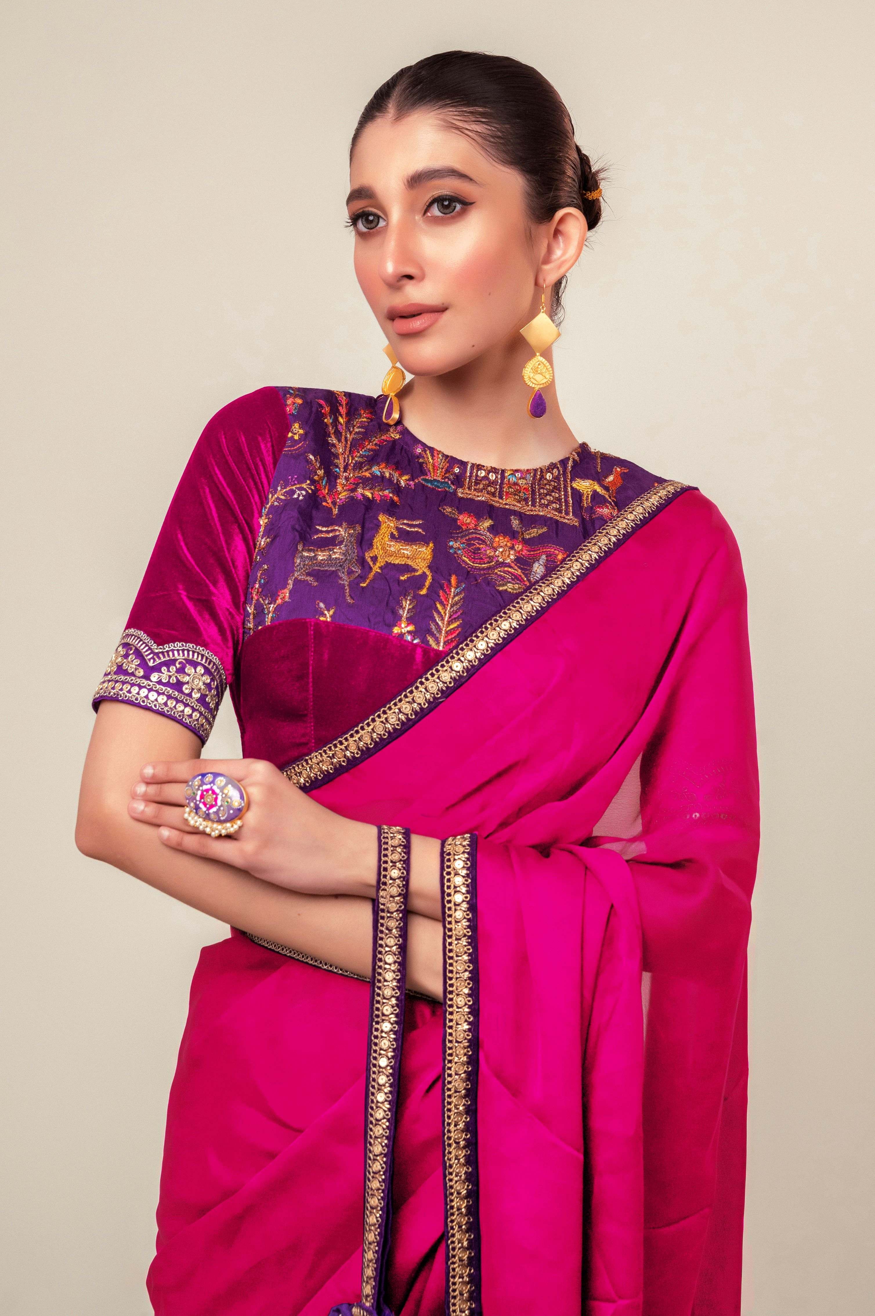 BLUSH BLOOM SAREE