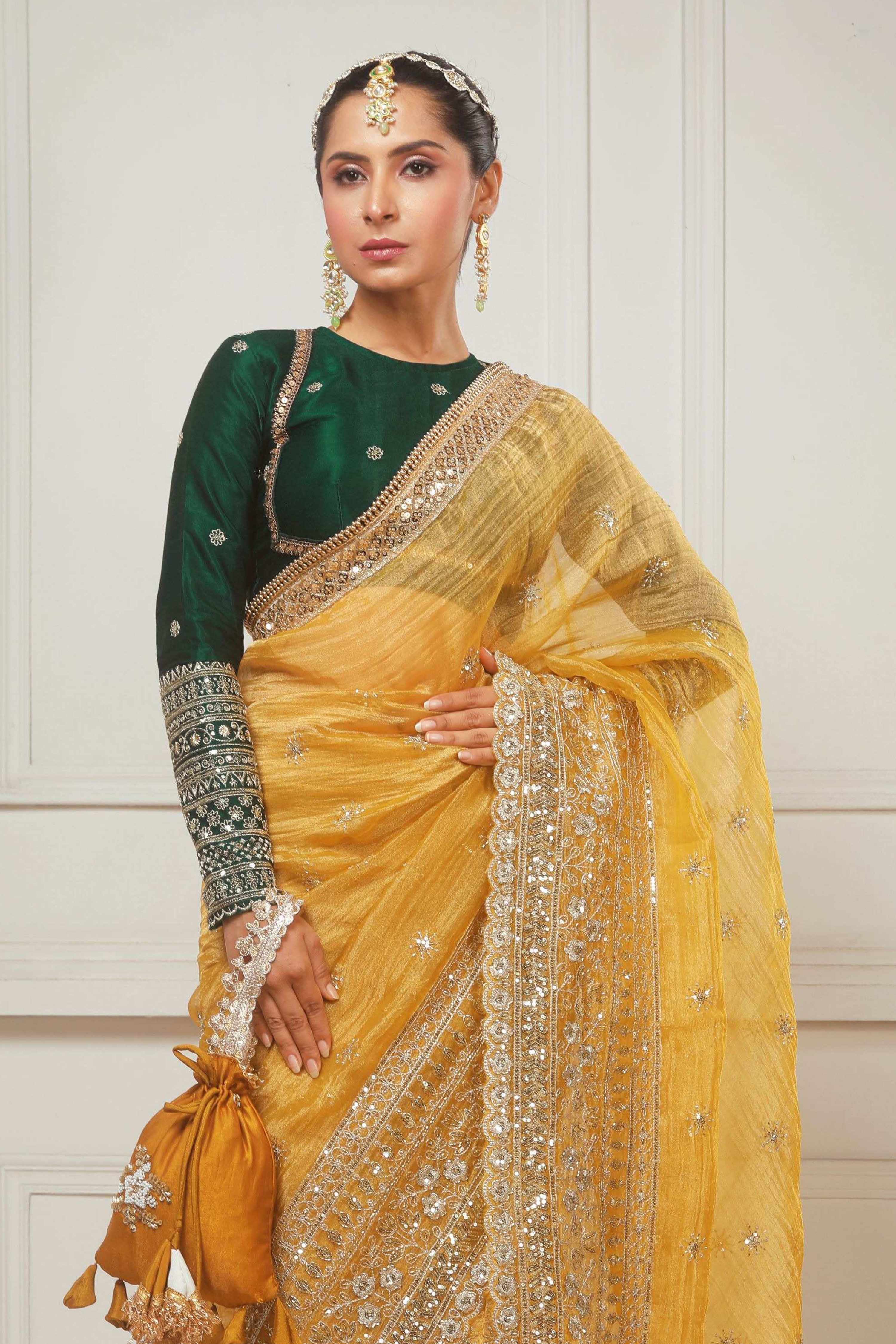 HONEY WILDFLOWER SAREE WITH ACE APPEAL CLASSIC BLOUSE