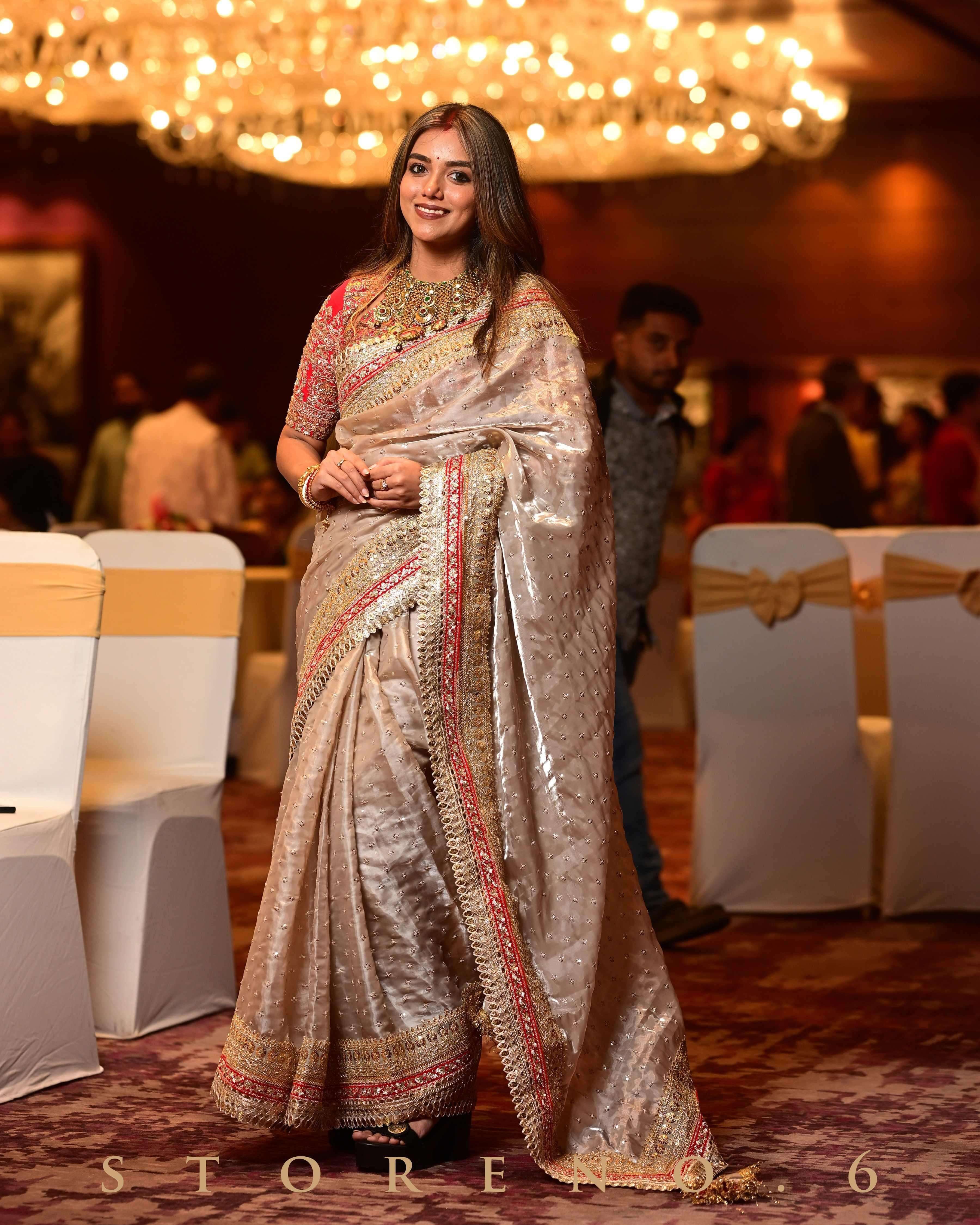 WEDDING WHIMSICAL SAREE.