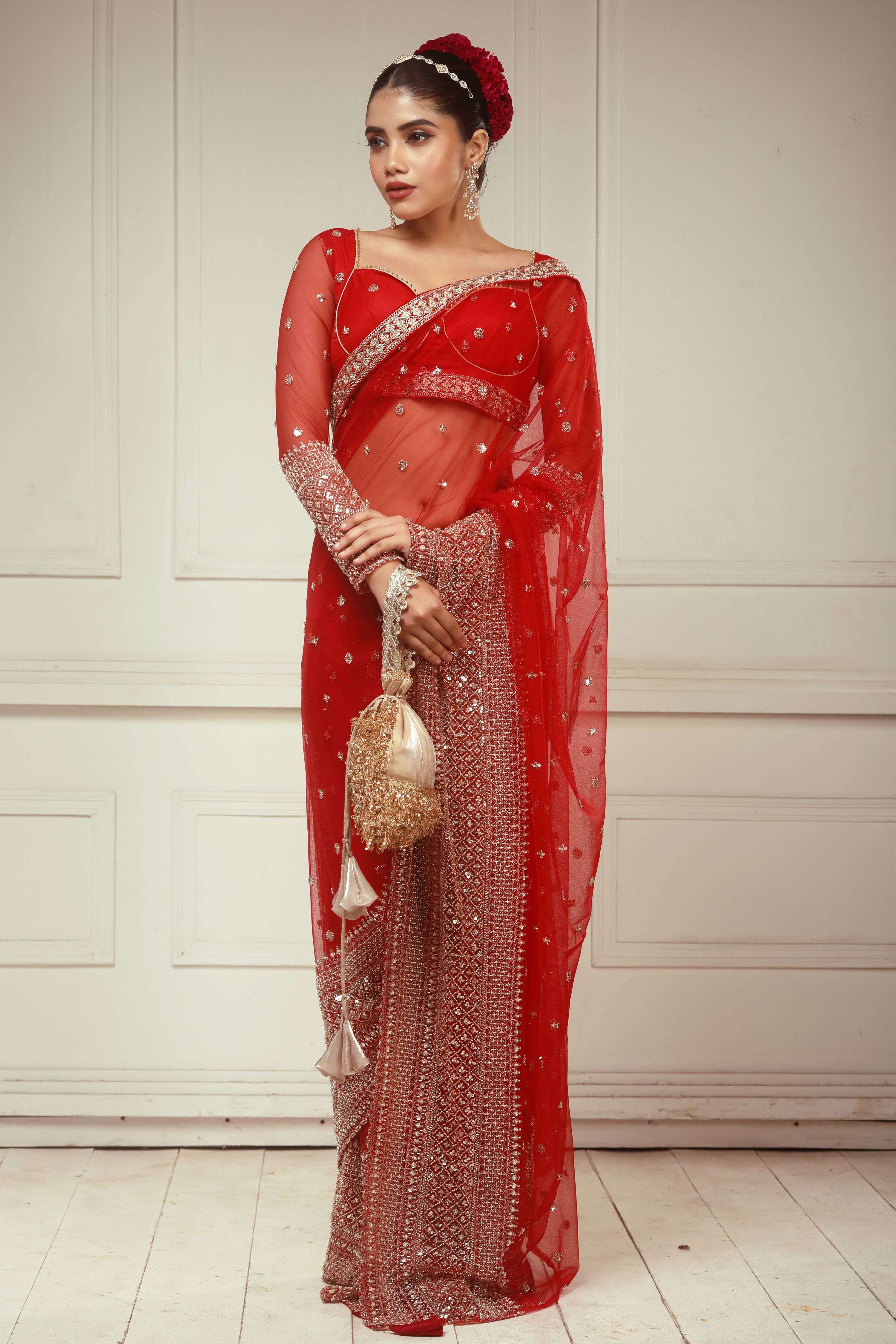 CHERRY CHANDELIER SAREE