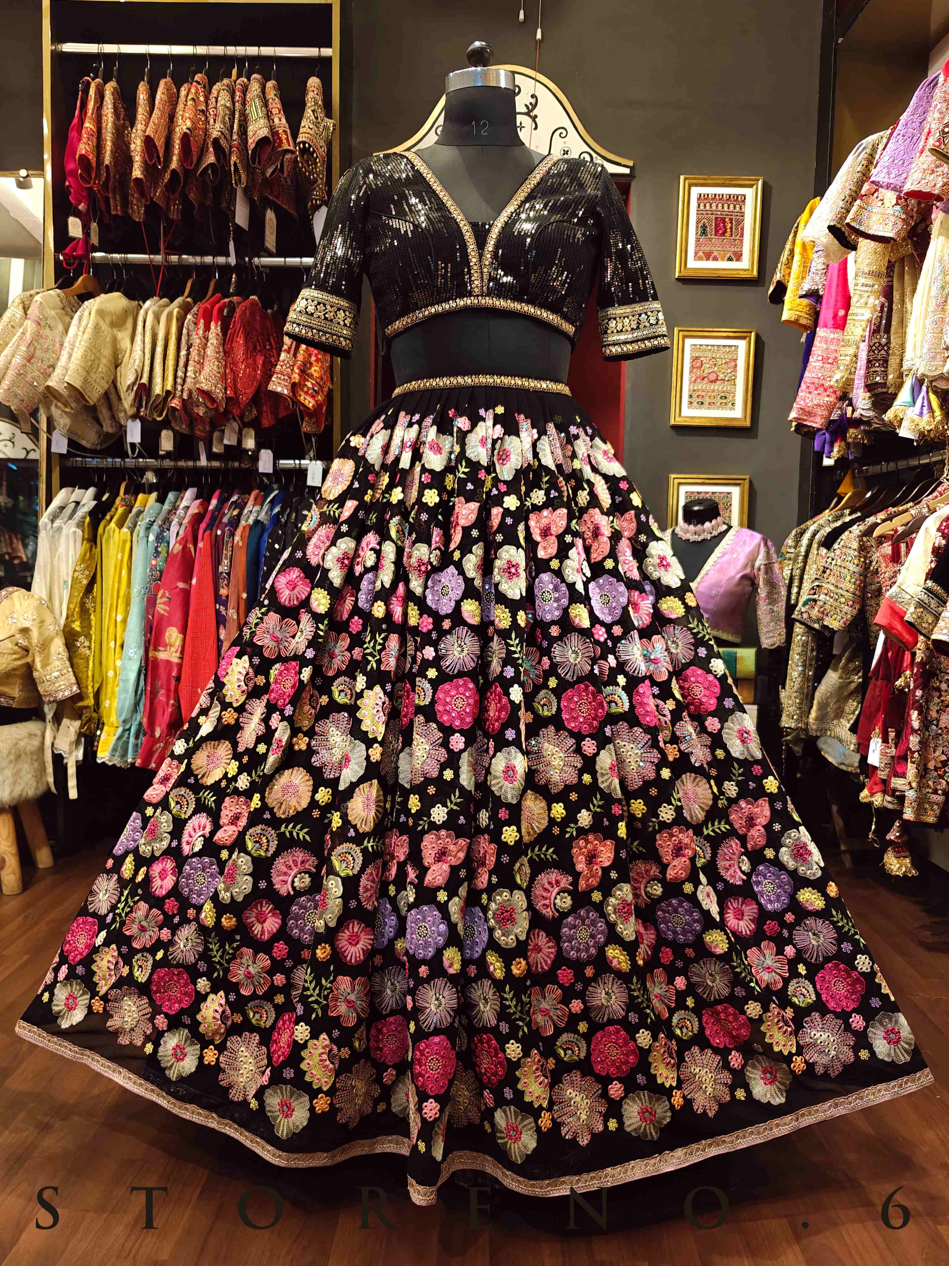RANGEELA LEHENGA SKIRT(WITH CANCAN)