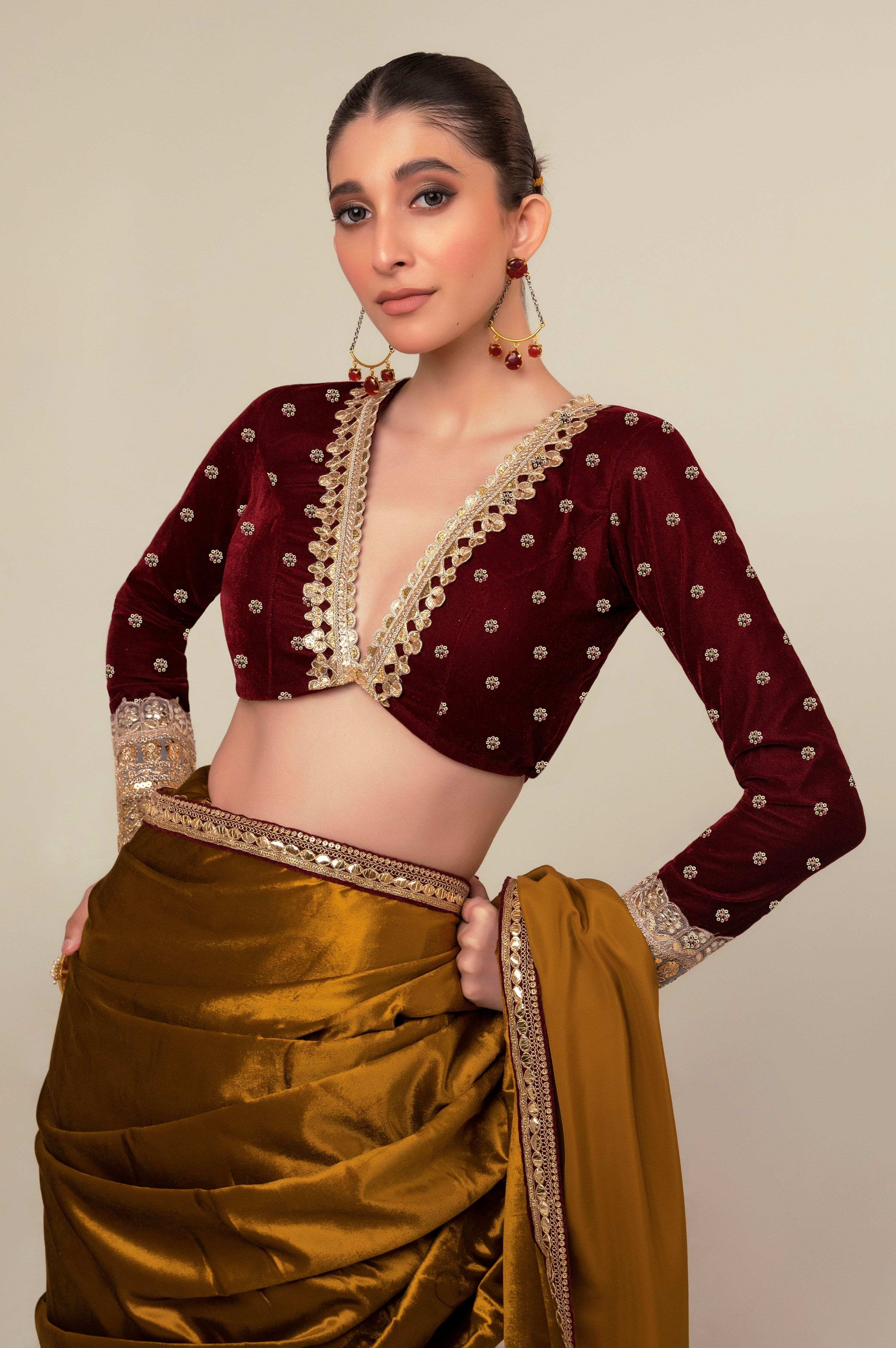 OXBLOOD OBSESSION BLOUSE