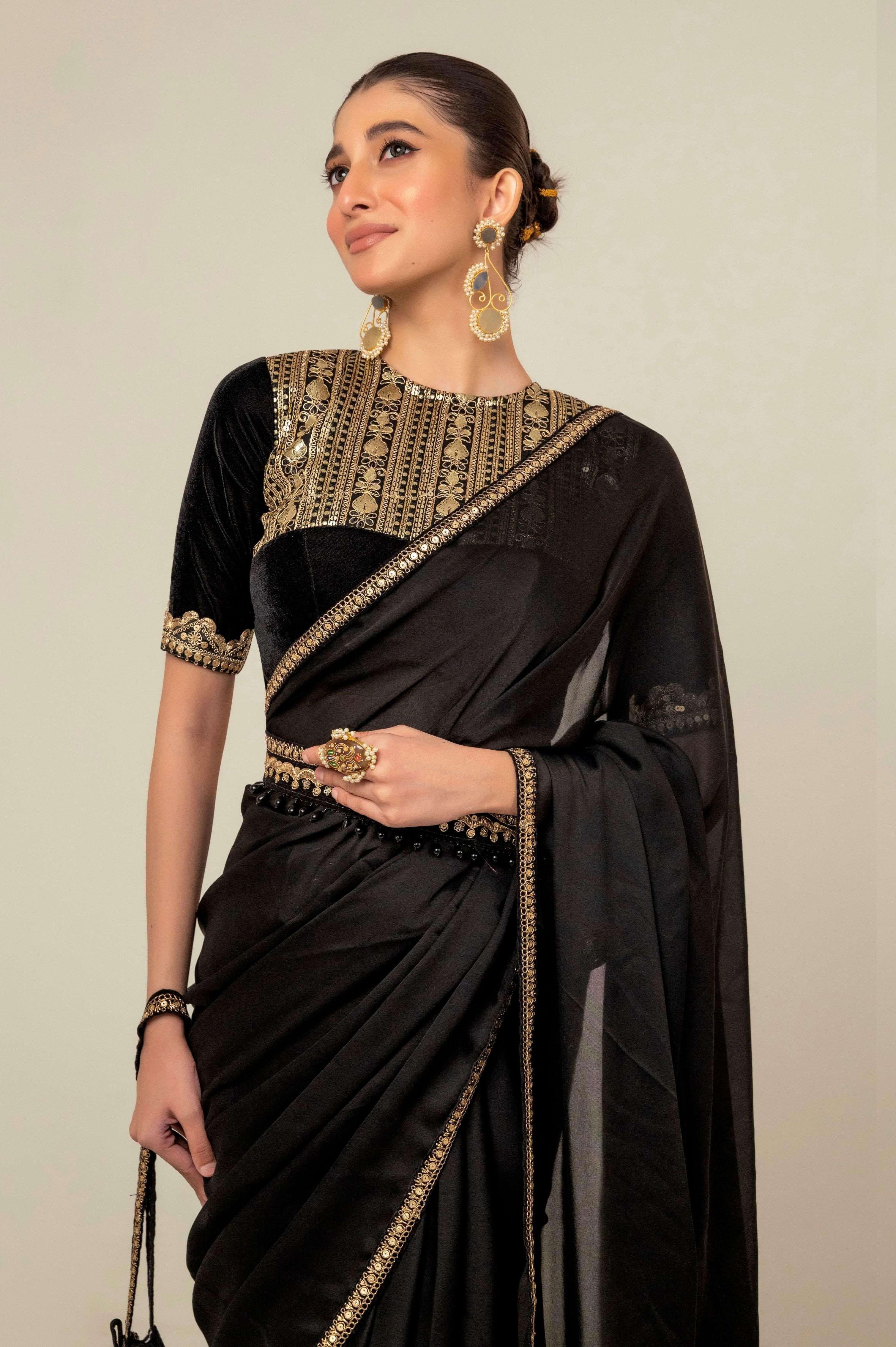 JEWEL JOY SAREE WITH OLD WORLD BLOUSE.