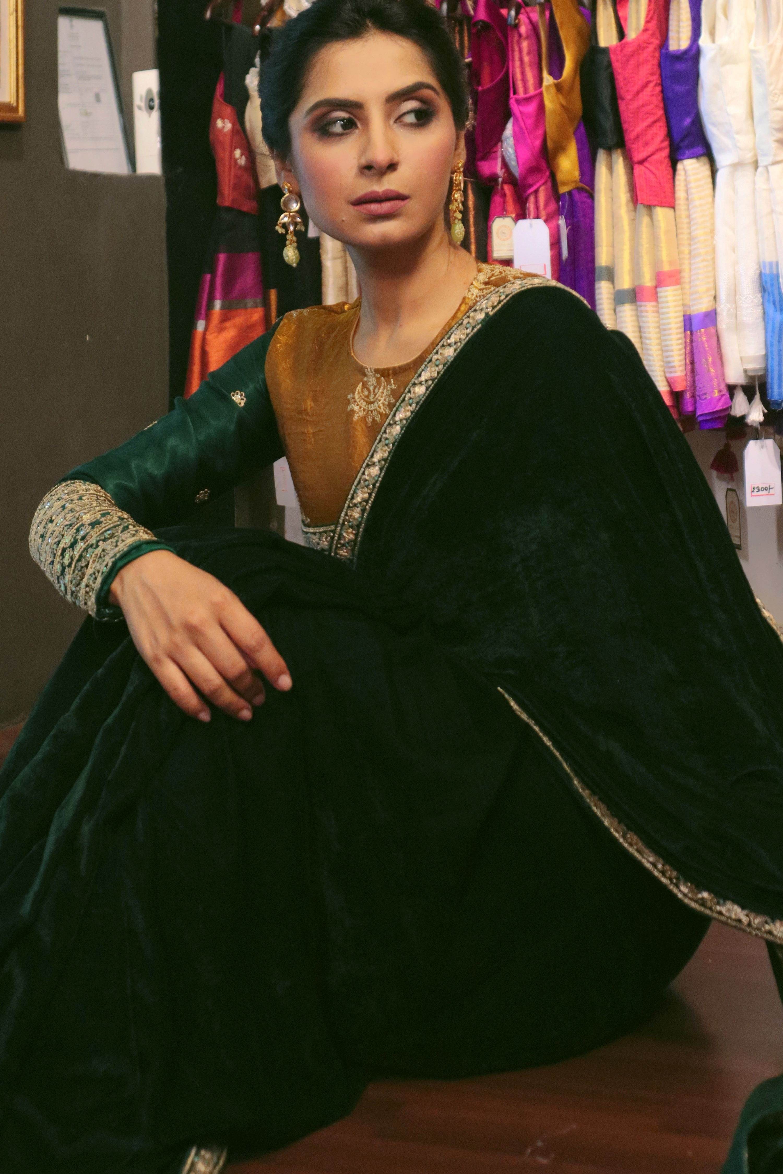 EMERALD ECHO SAREE