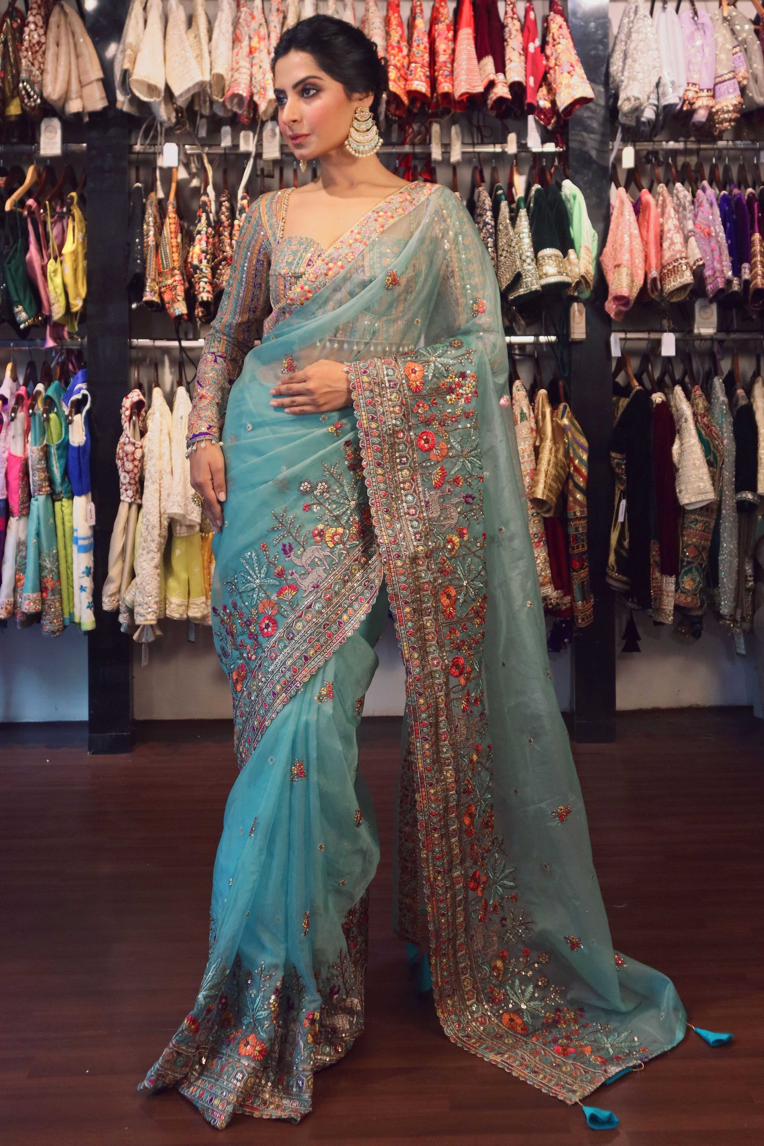 COASTAL CRUSH SAREE