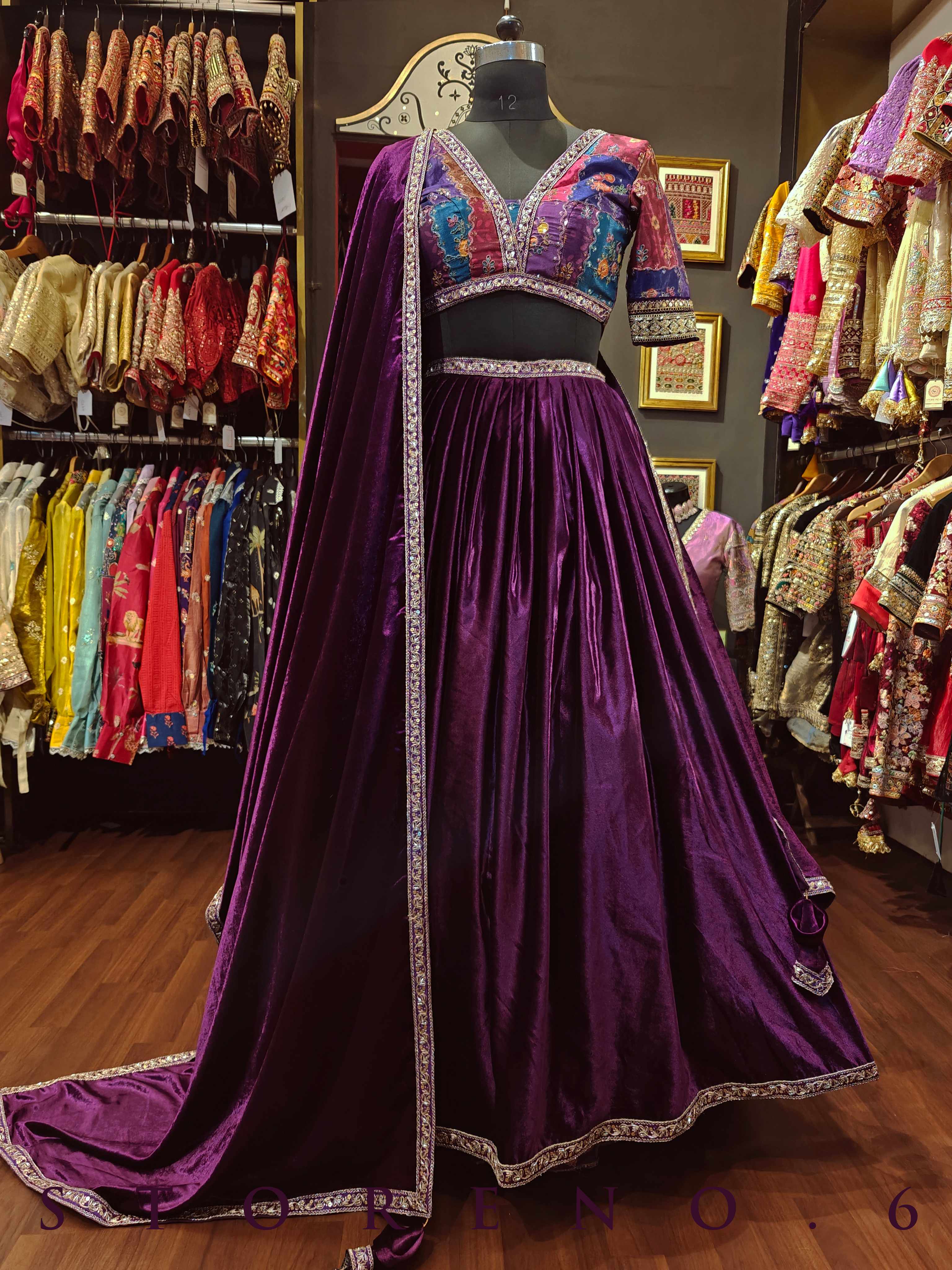 JAMUN VELVET DUPATTA
