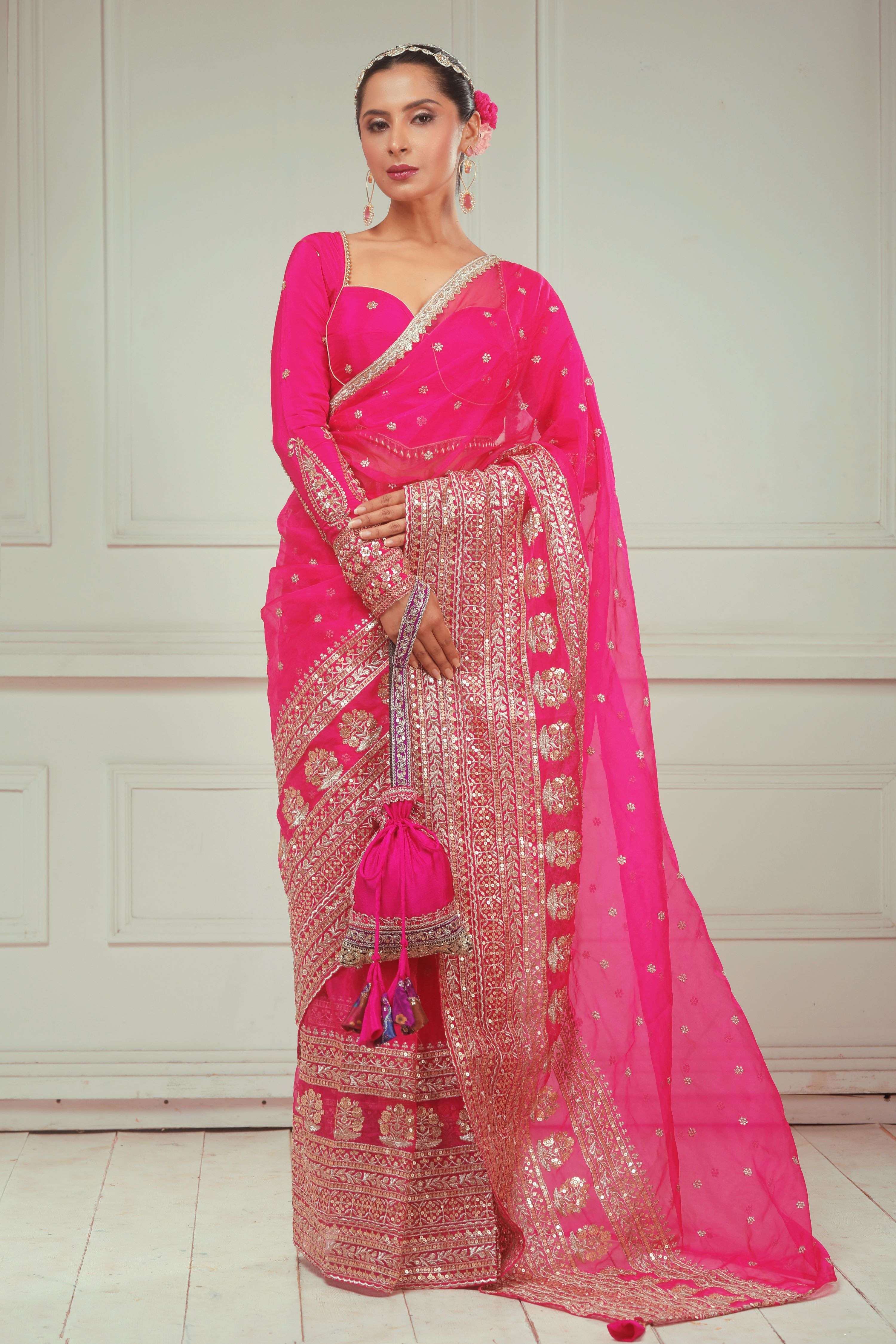 RASPBERRY KISS SAREE