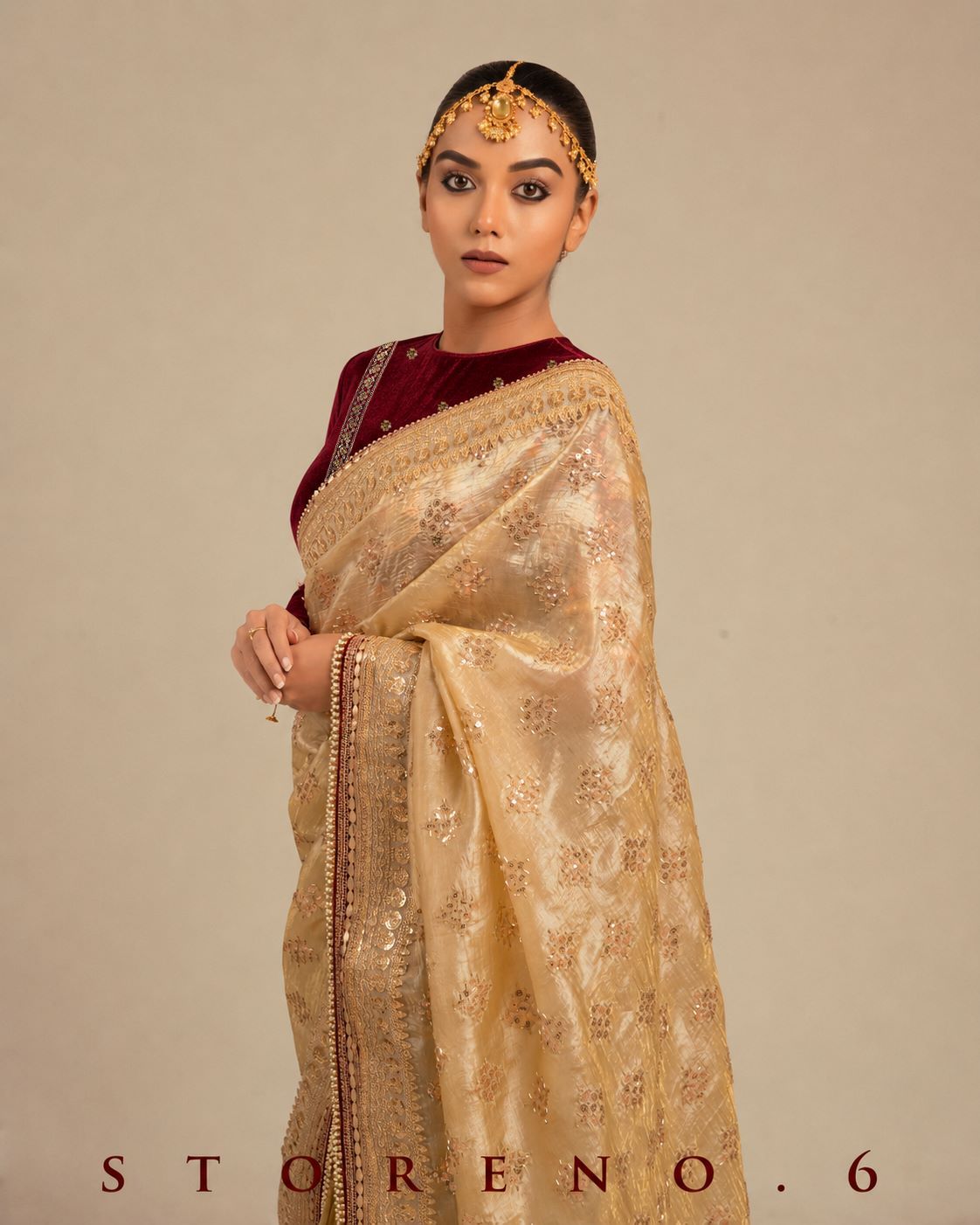 DESERT DELUXE SAREE AND BLOUSE SET