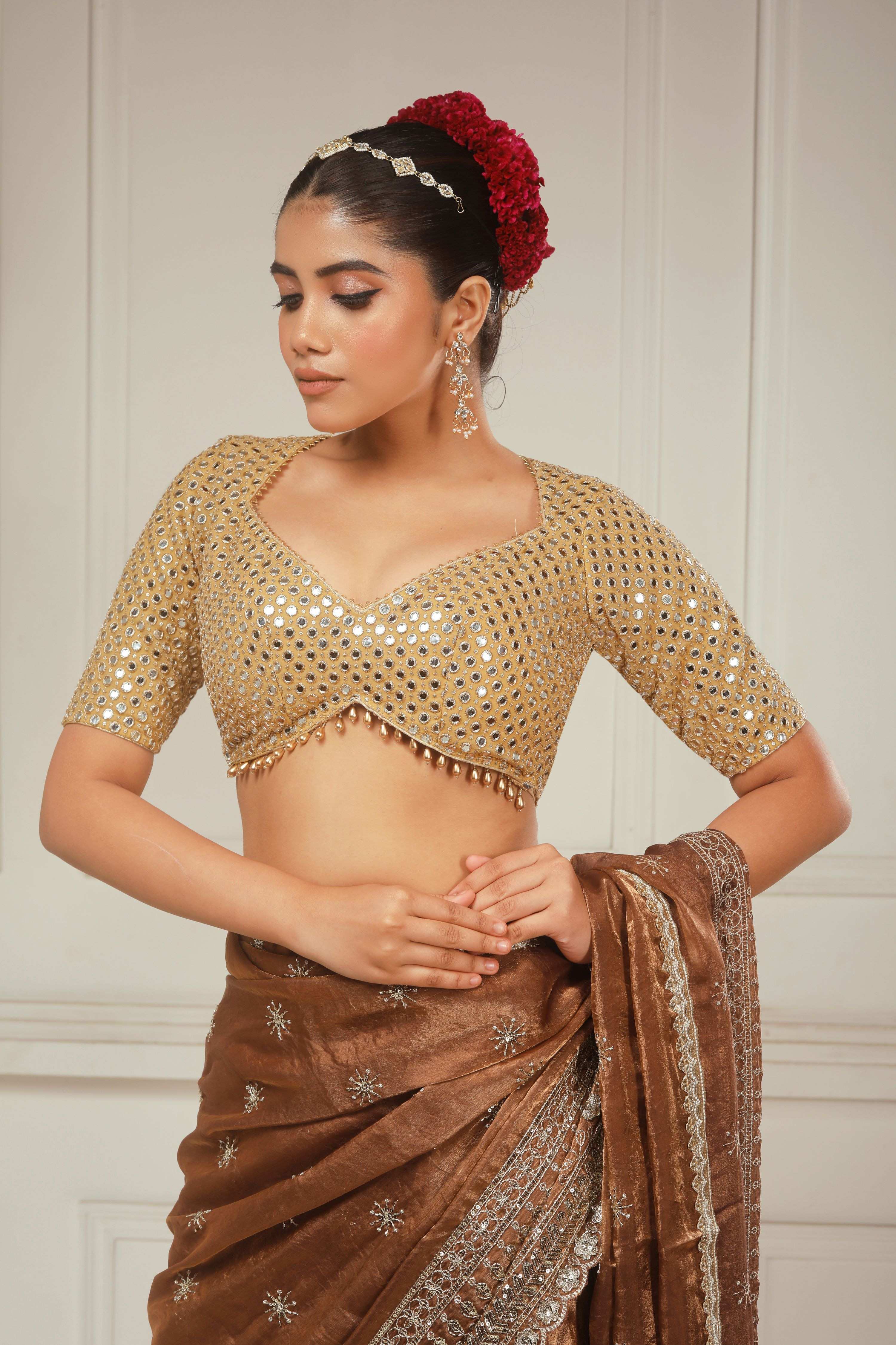 GOLDEN GOSSIP BLOUSE